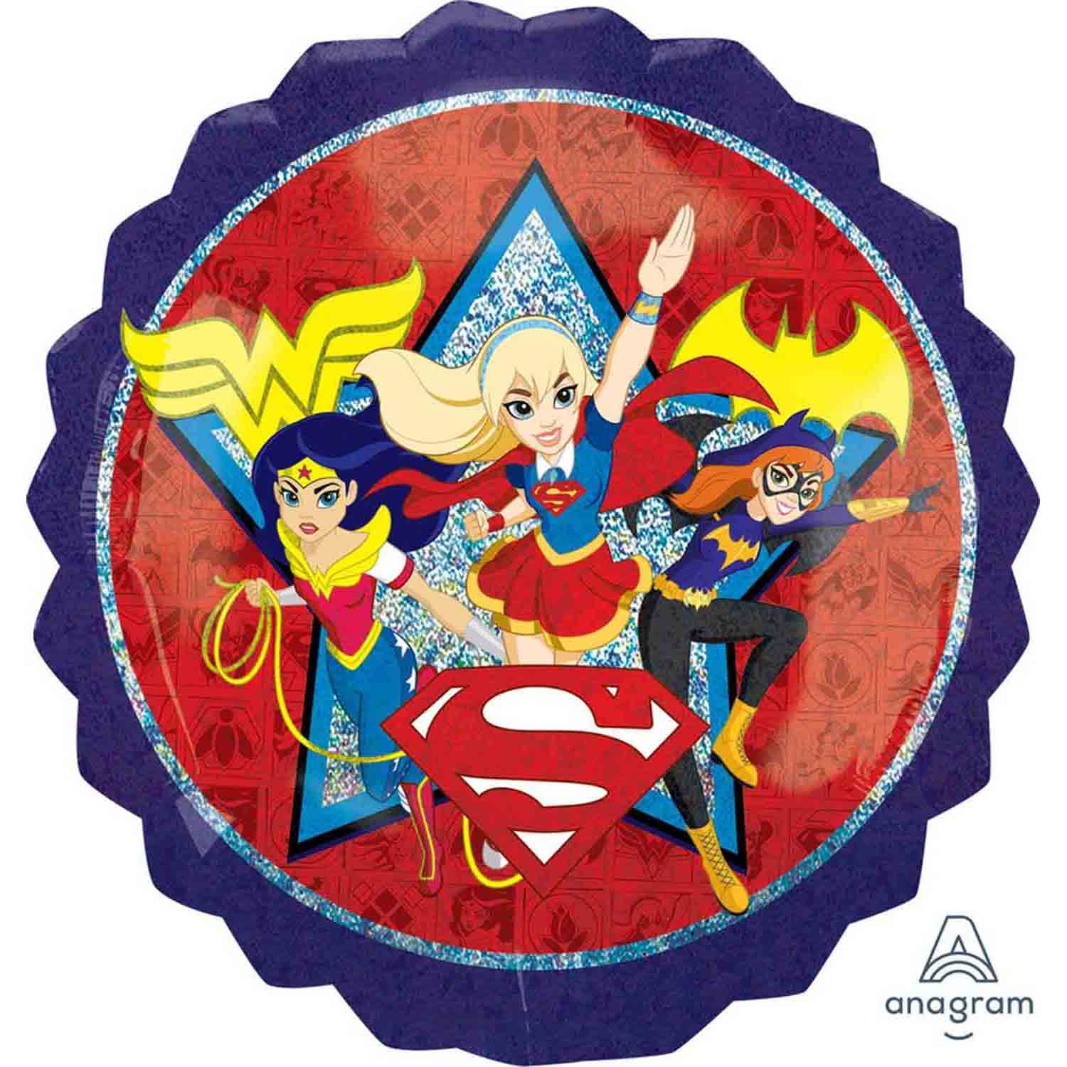 SuperShape Holographic DC Superhero Girls P38