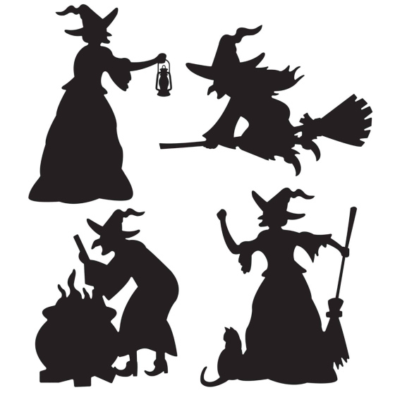 Beistle Witch Silhouettes