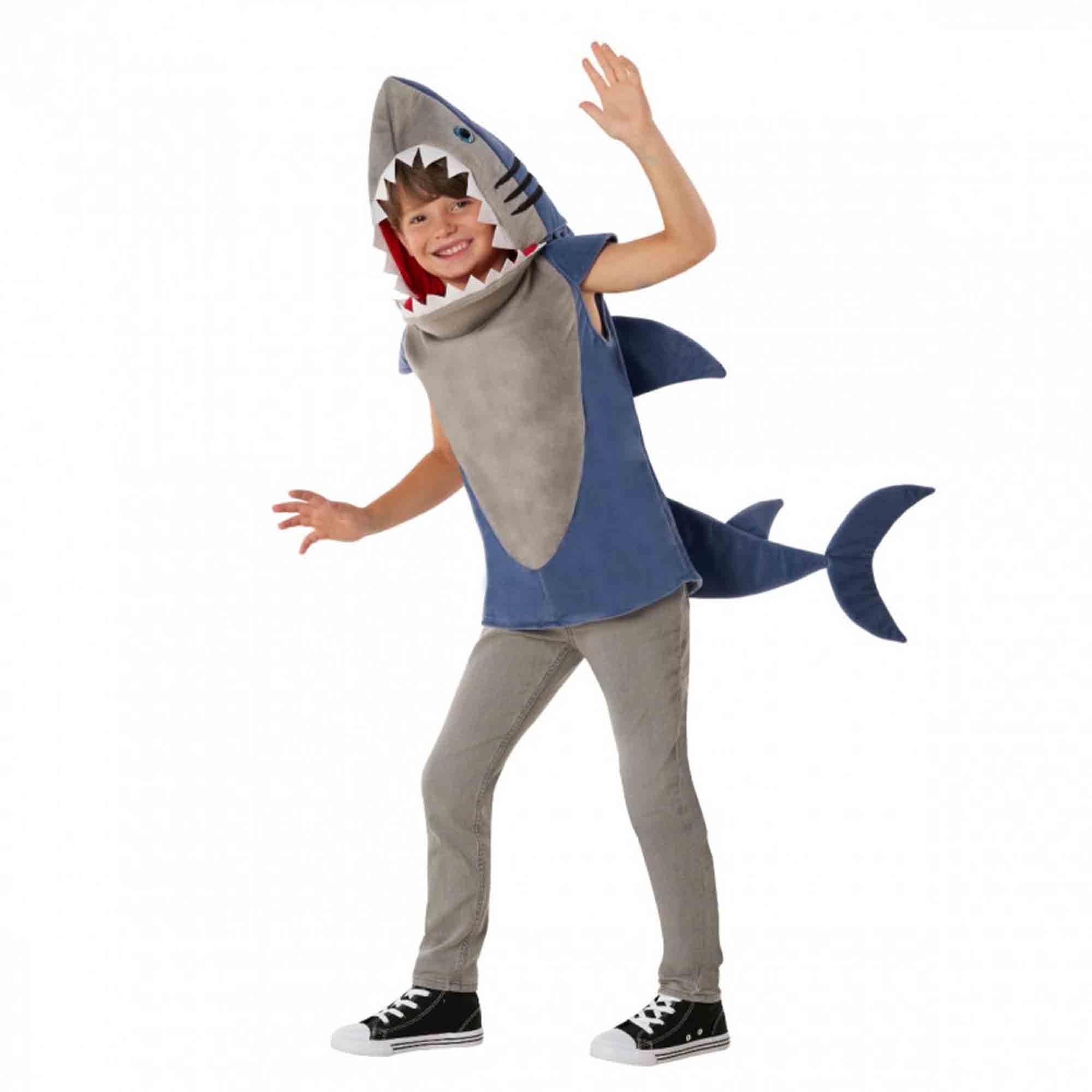Costume Great White Shark Tunic Child's 10-12 Years