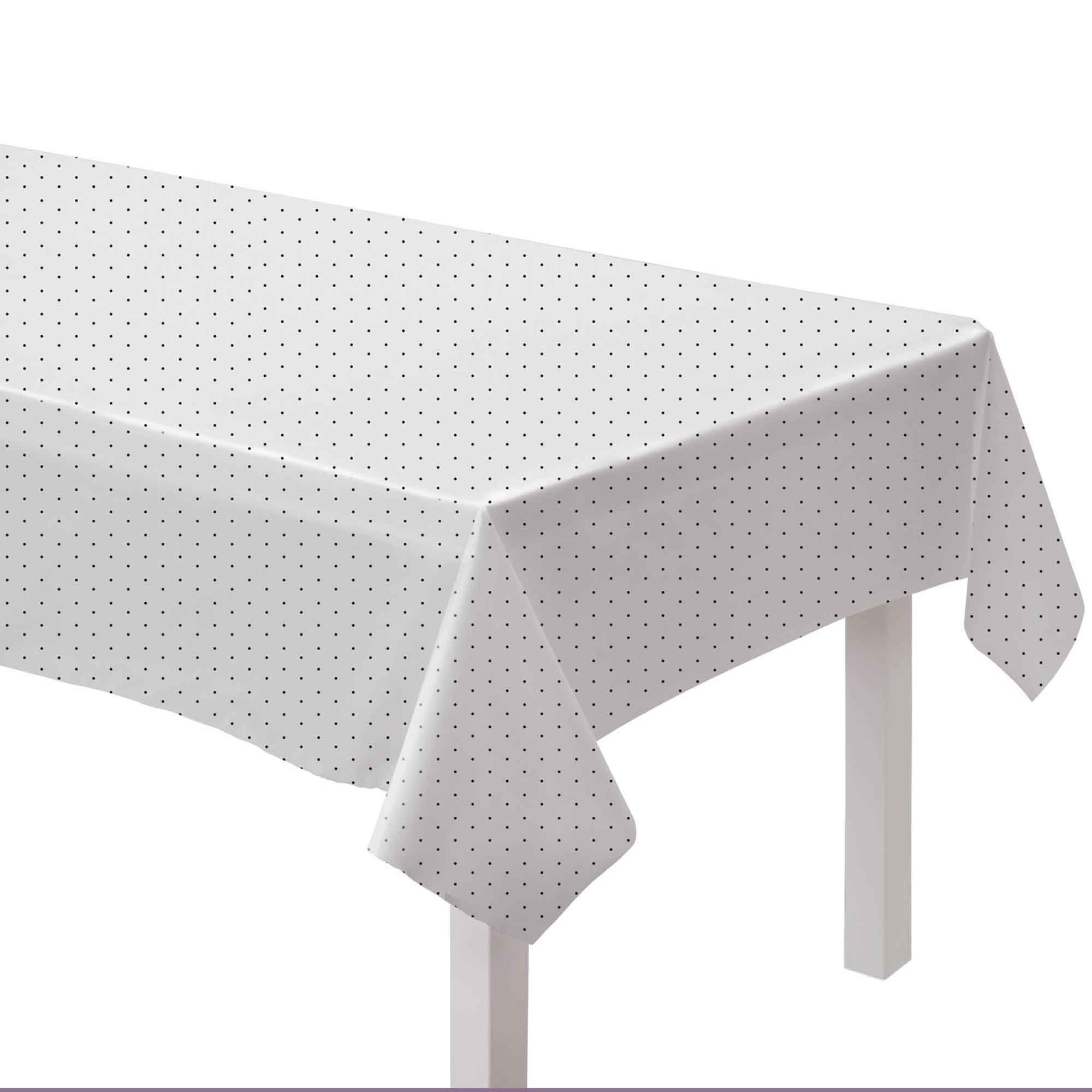 Dot Paper Tablecover Jet Black 137cm x 274cm