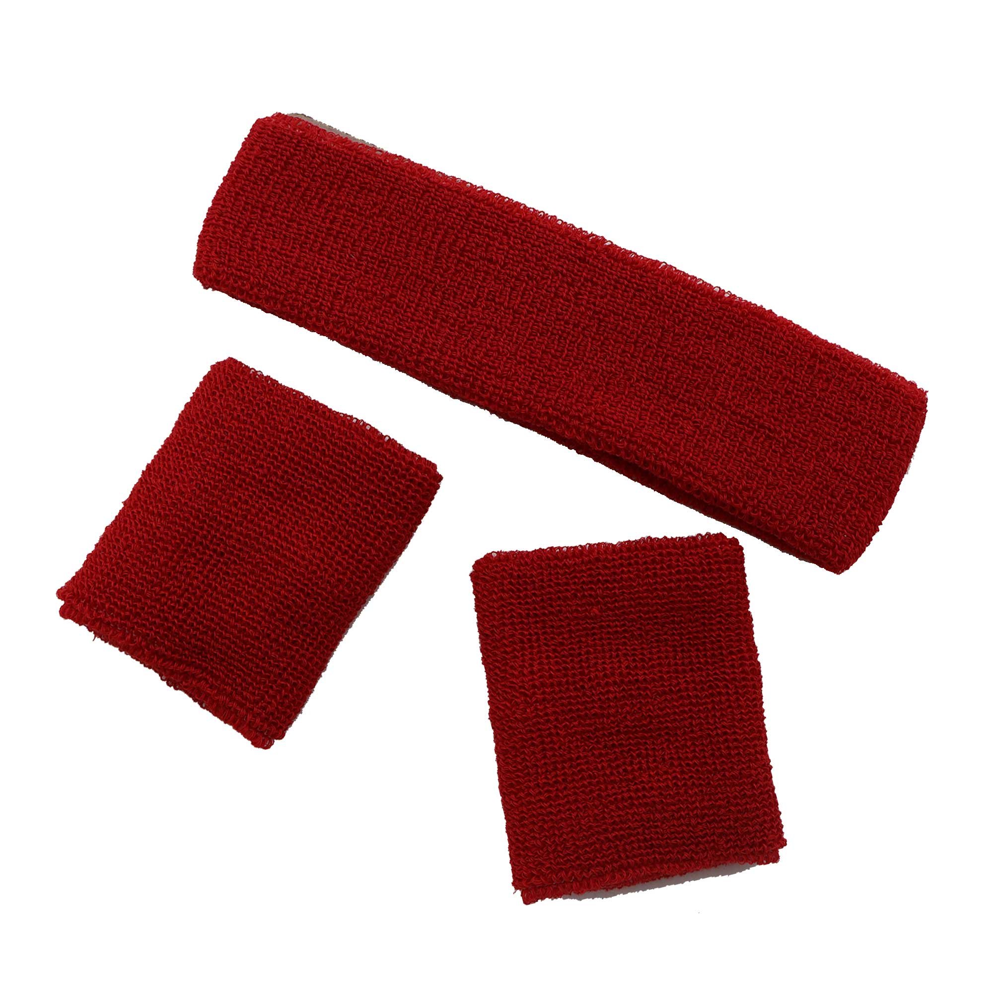 Team Spirit Sweatband Set Red 14+