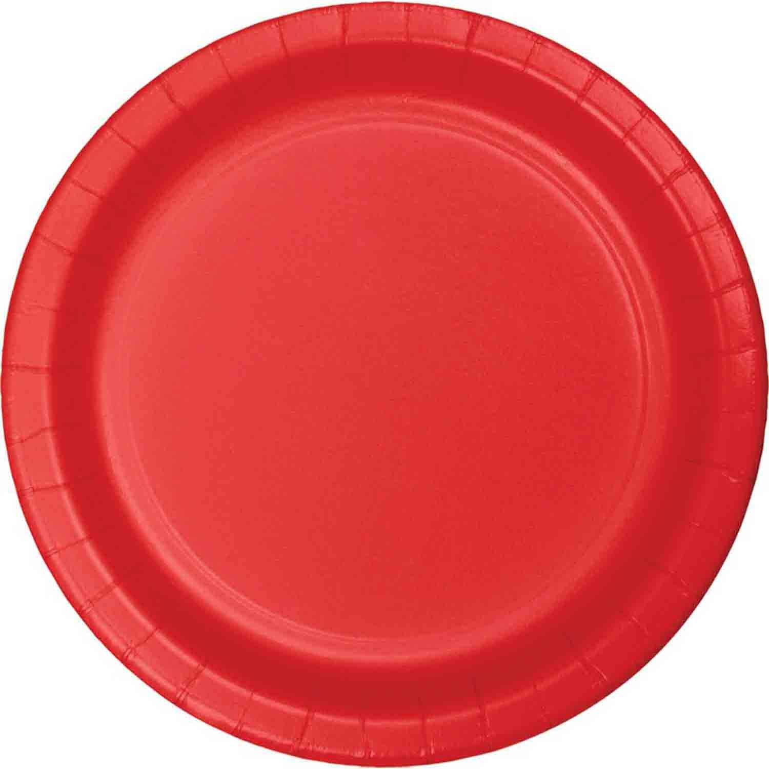 Classic Red Lunch Plates Paper 18cm NPC