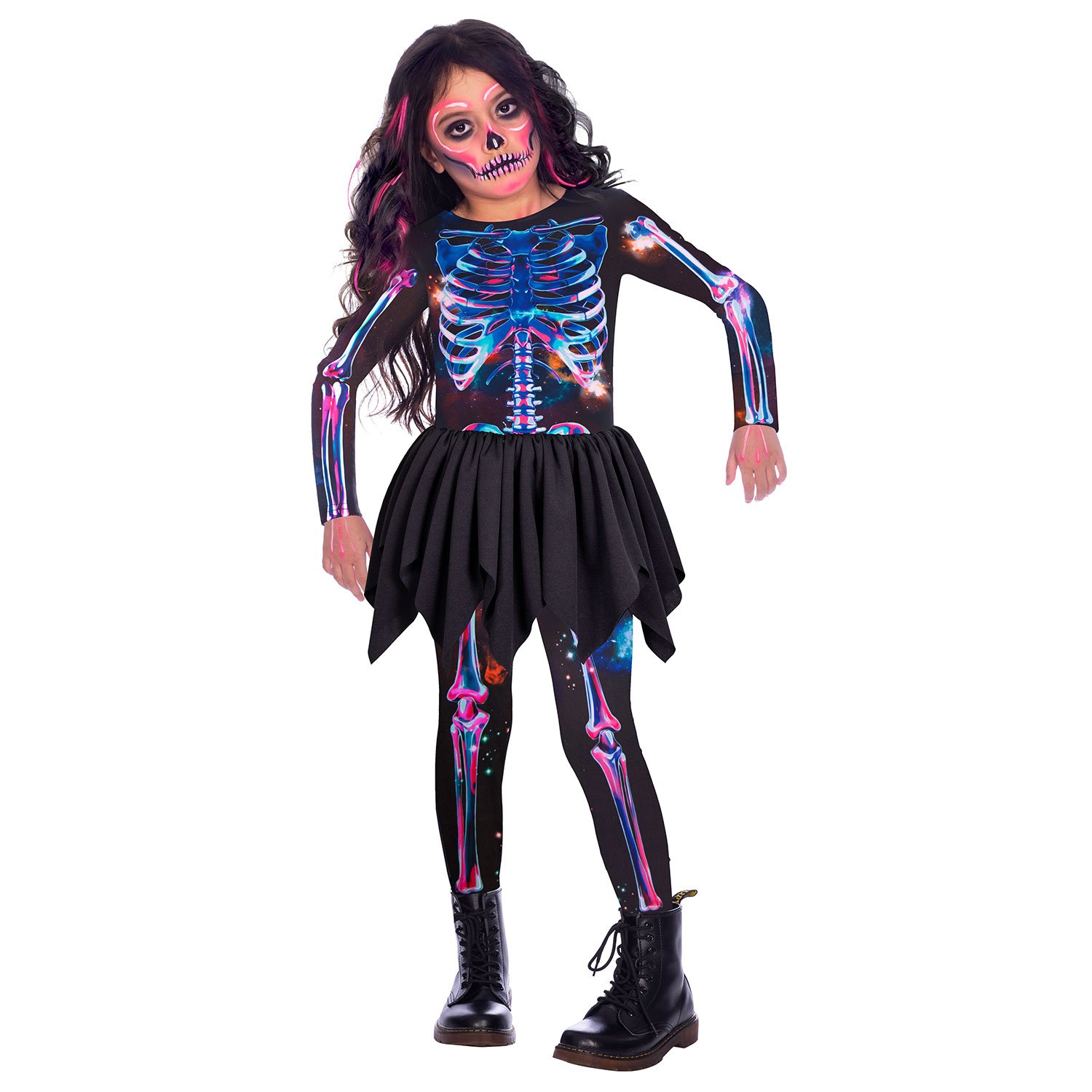 Costume Skeleton Girls 4-6 Years