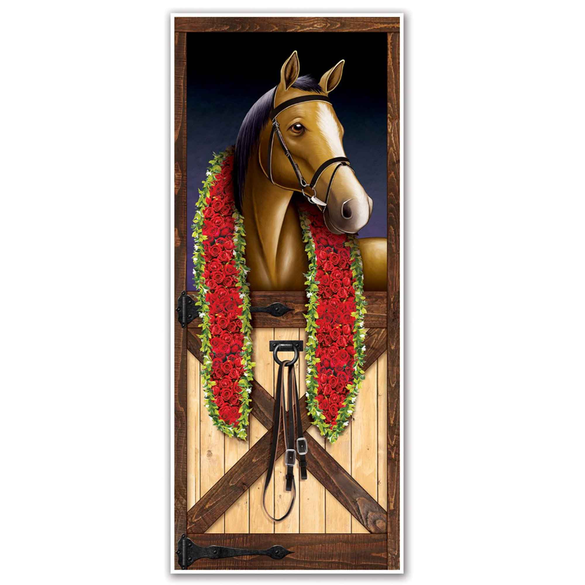 Beistle Horse Racing Door Cover