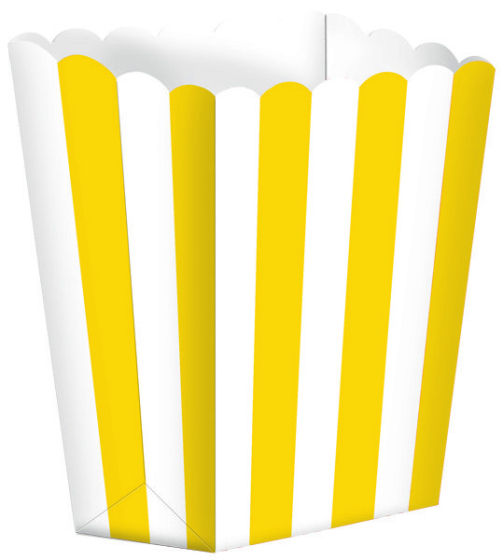 Treat Boxes Small Stripe Sunshine Yellow