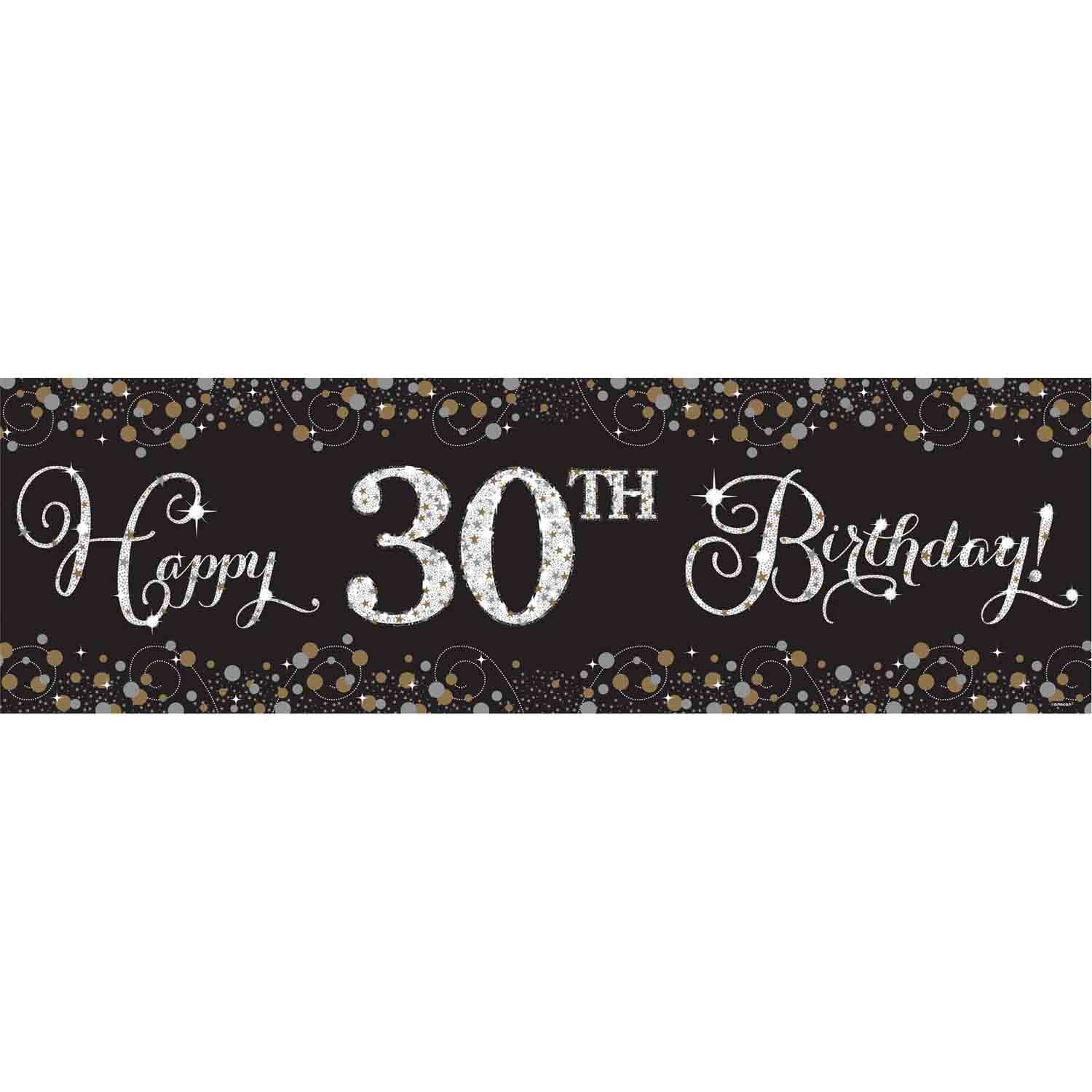 Sparkling Celebration Add Any Age Giant Plastic Banner Kit