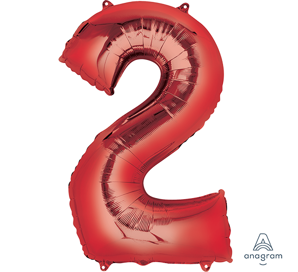 SuperShape Red Numeral 2.  L34