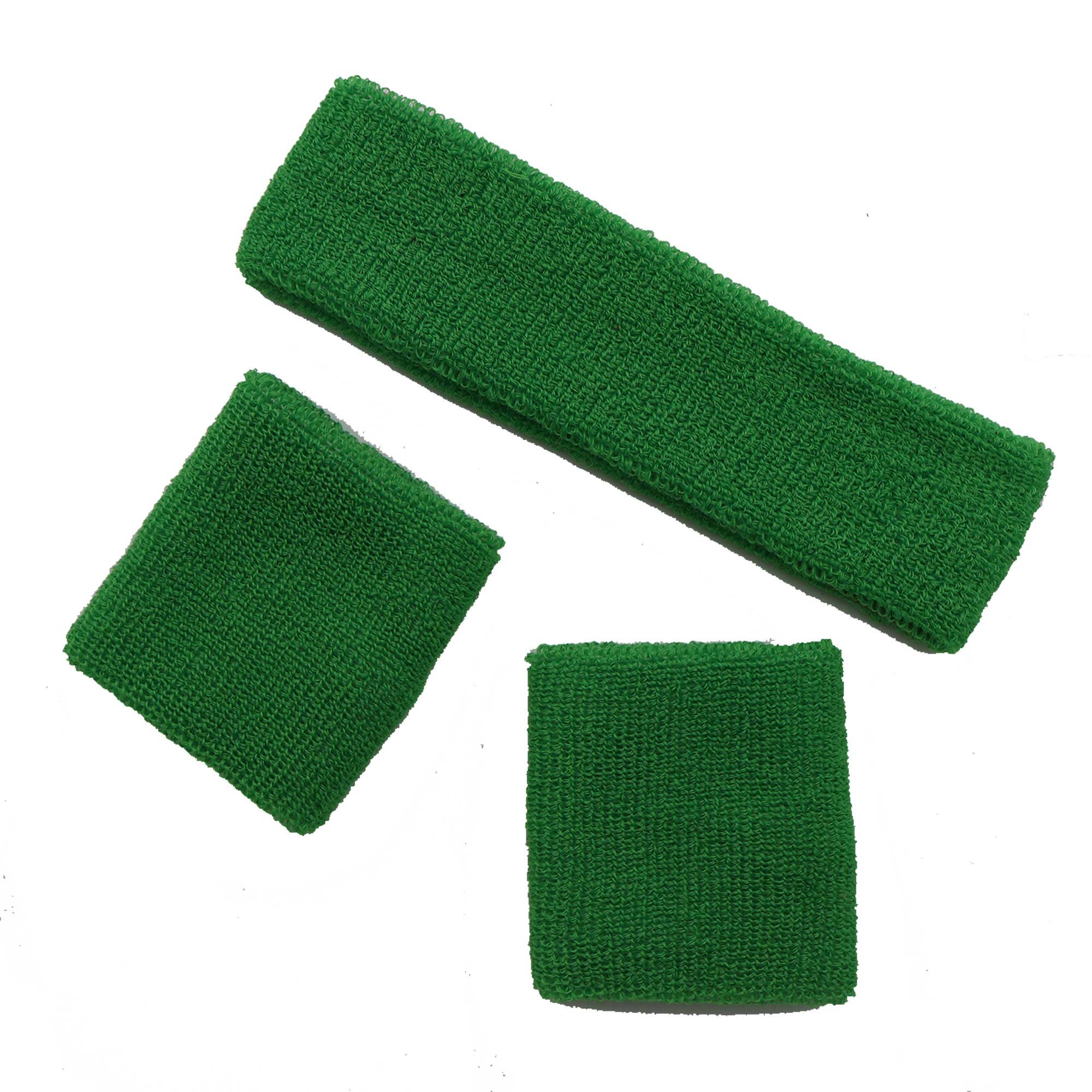 Team Spirit Sweatband Set Green 14+