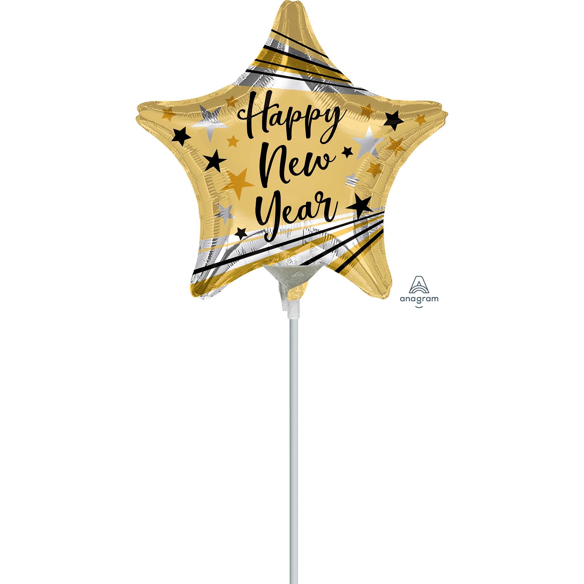 22cm Happy New Year Bursts & Stars A15