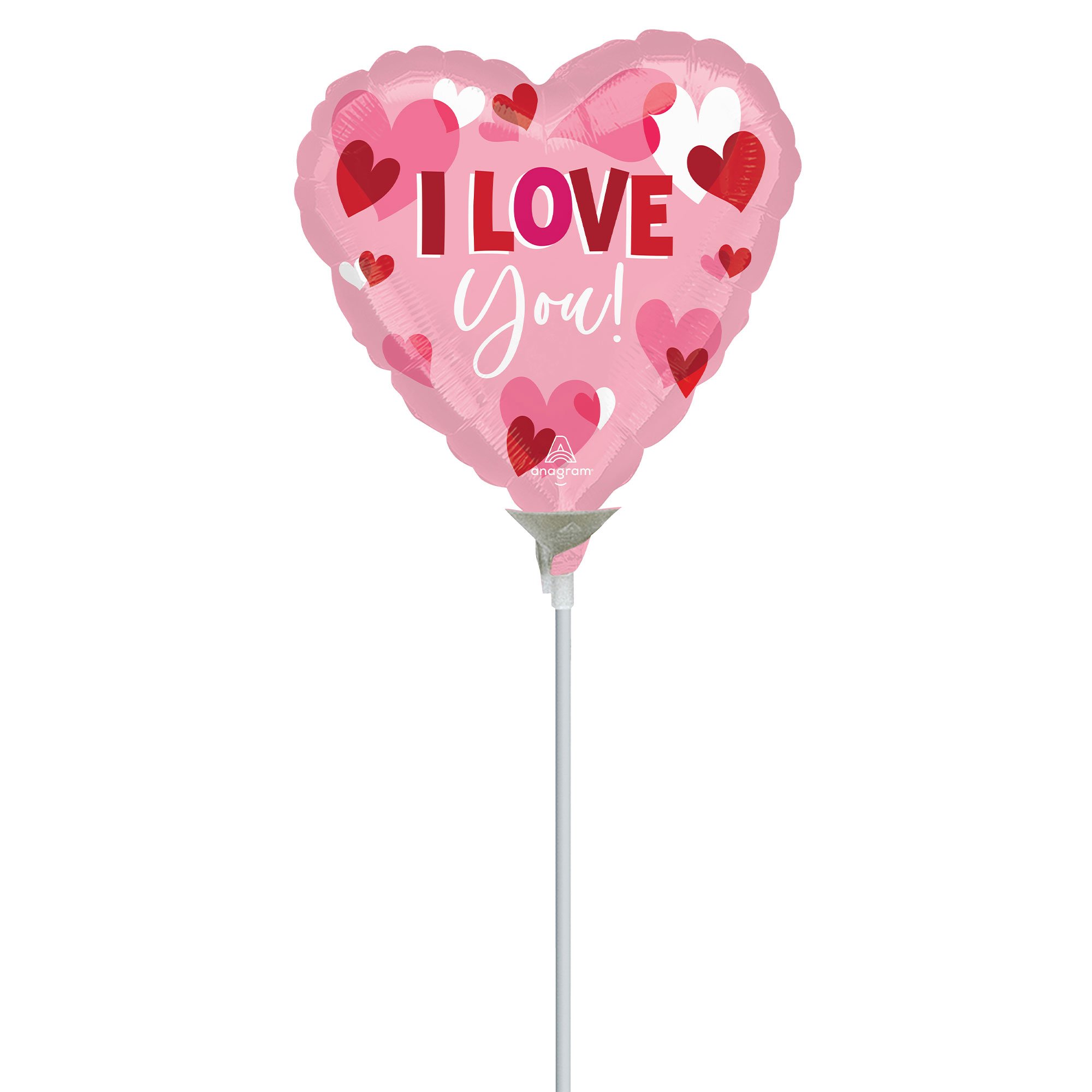 22cm Inflated Happy Valentine's Day Playful Hearts A15