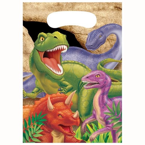Dino Blast Loot Bags Plastic 22cm x 16cm