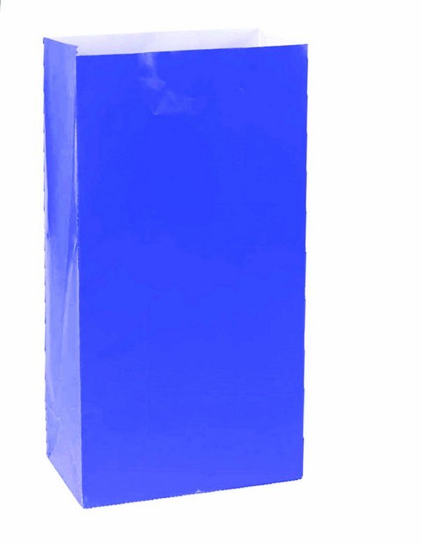 Large Paper Treat Bags Royal Blue