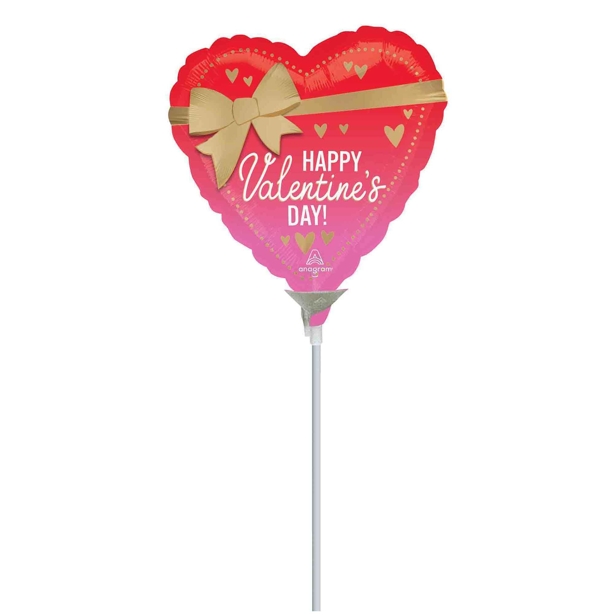 22cm Inflated Happy Valentine's Day Better with Bows A15