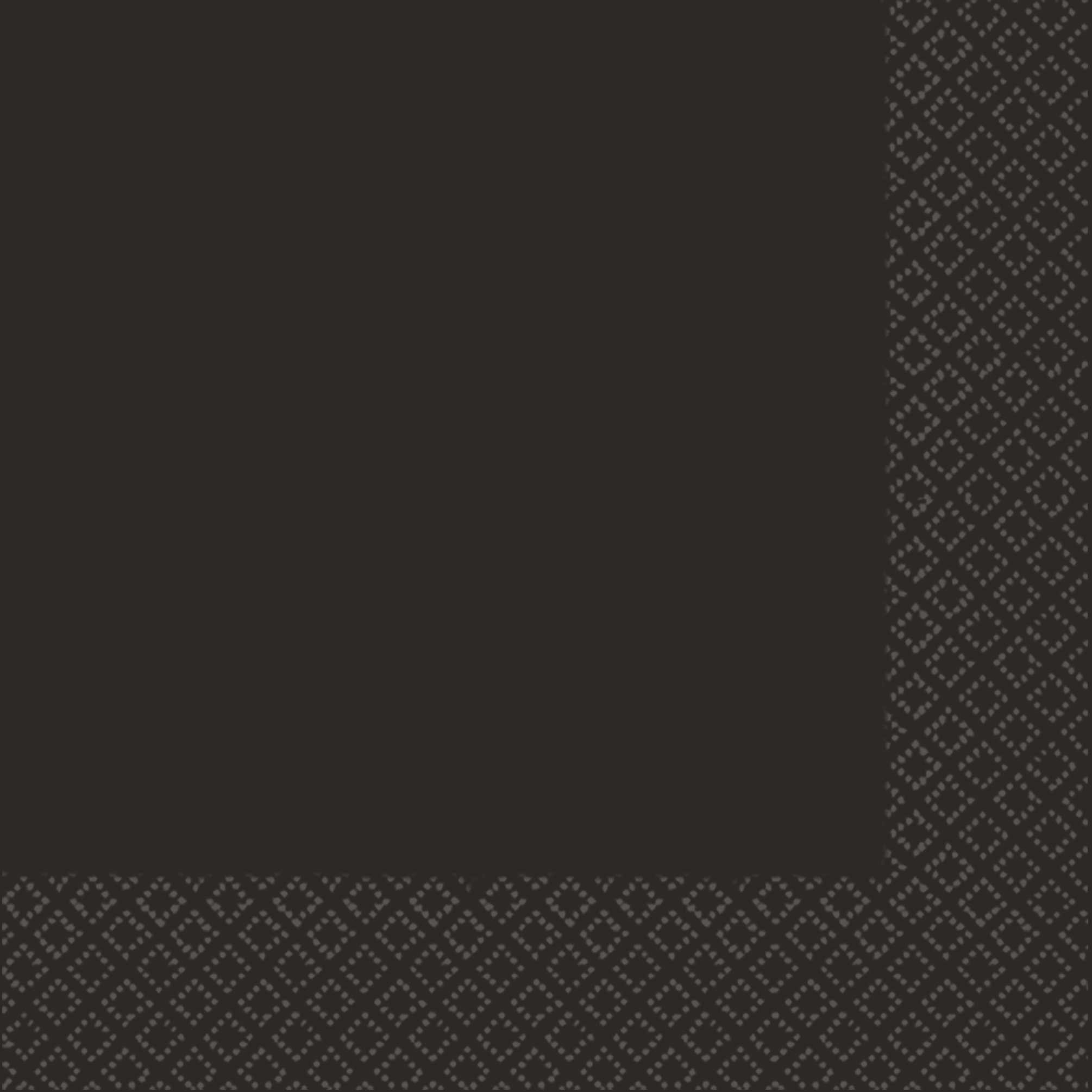 Beverage Napkins 40 Pack 2 PLY - Jet Black