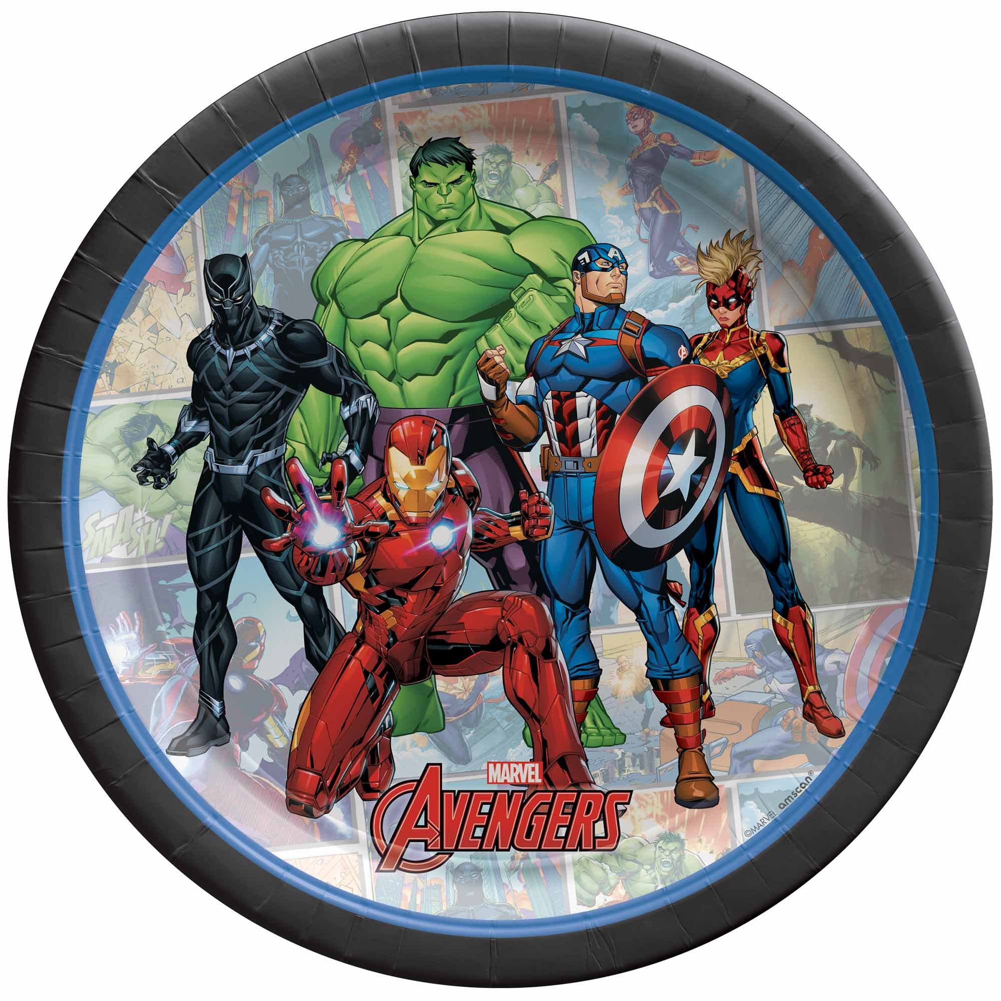 Marvel Avengers Powers Unite 17cm Paper Plates NPC