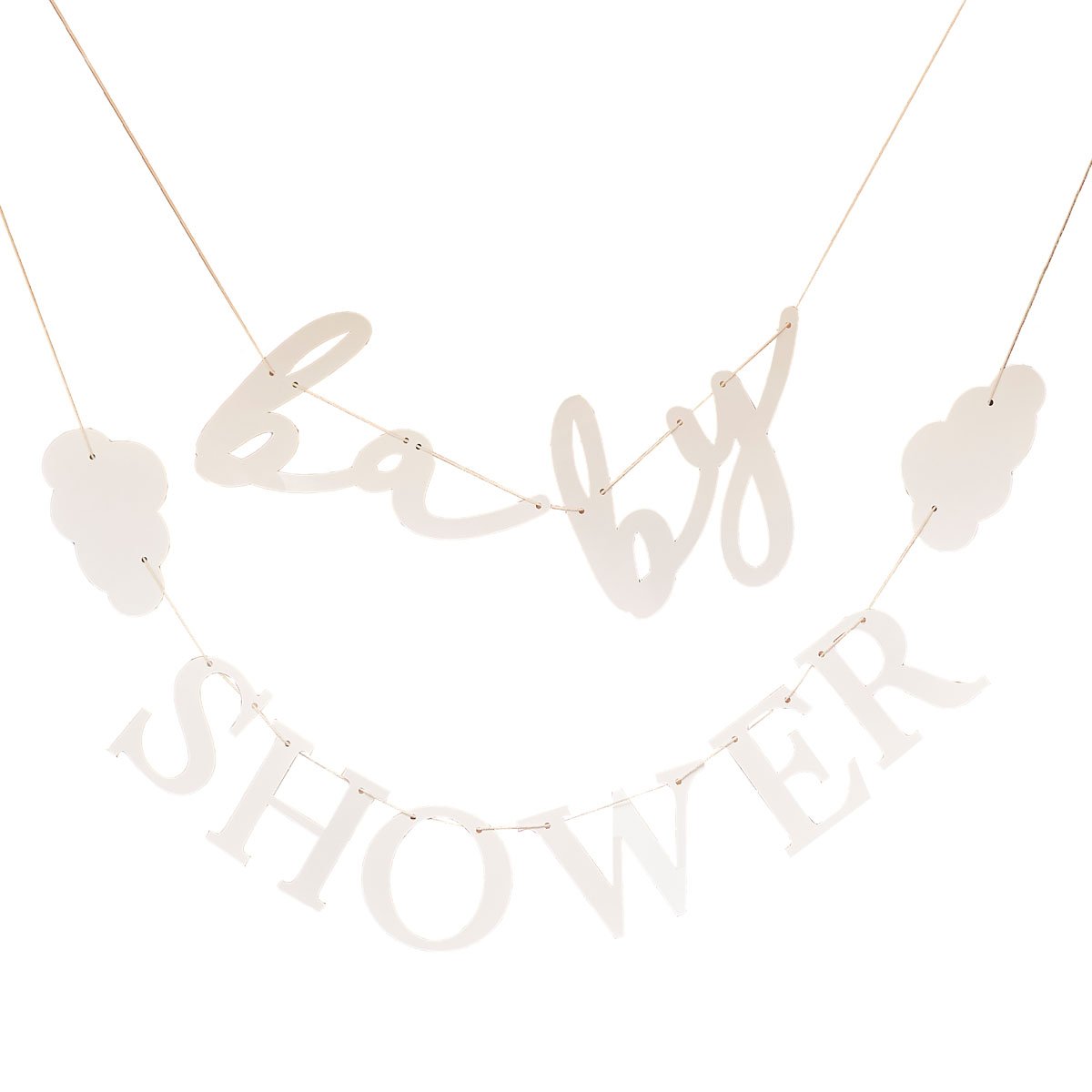 Hello Baby Bunting Baby Shower Taupe