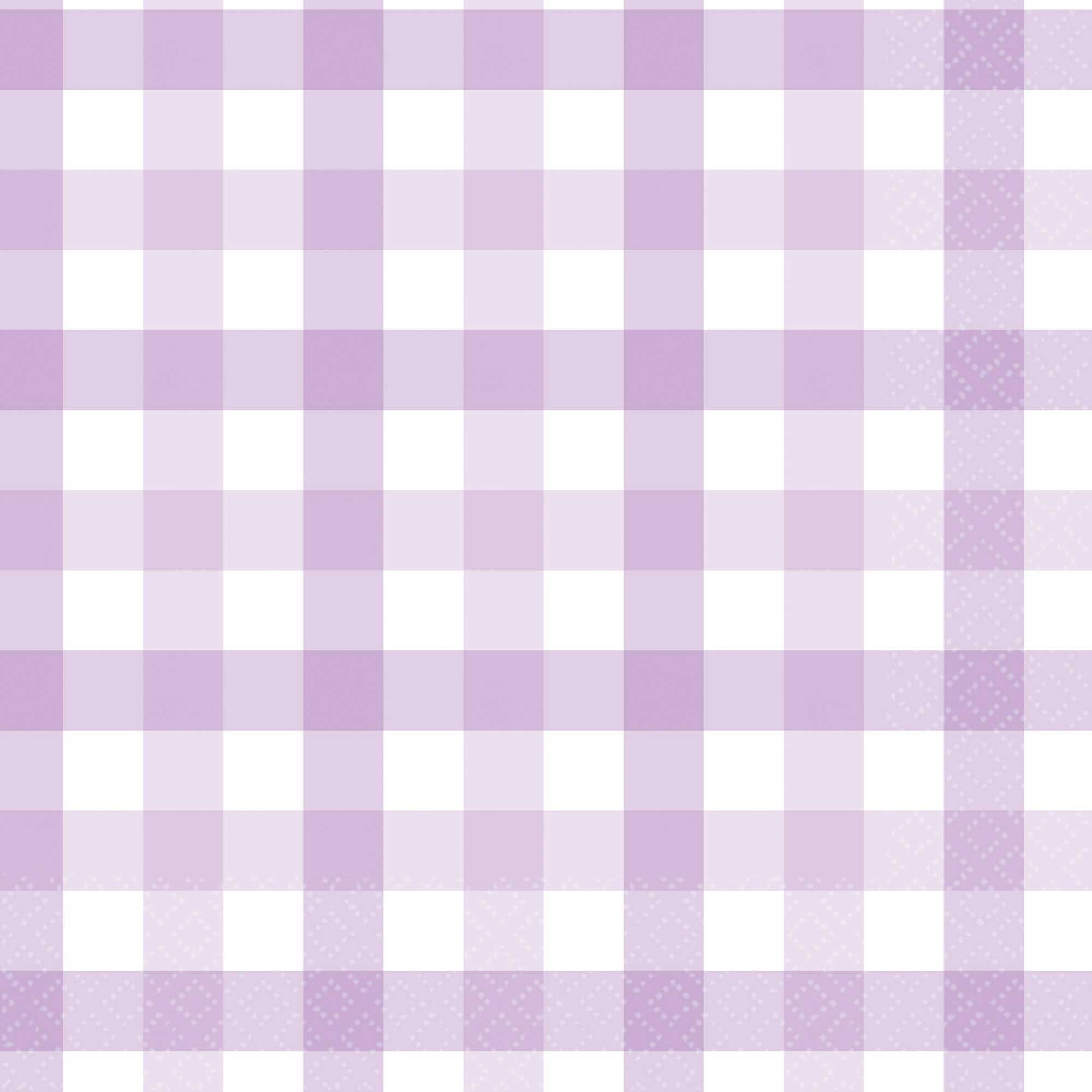 Gingham Lunch Napkin Pastel Purple