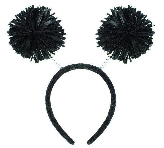 Pom Pom Headbopper - Black