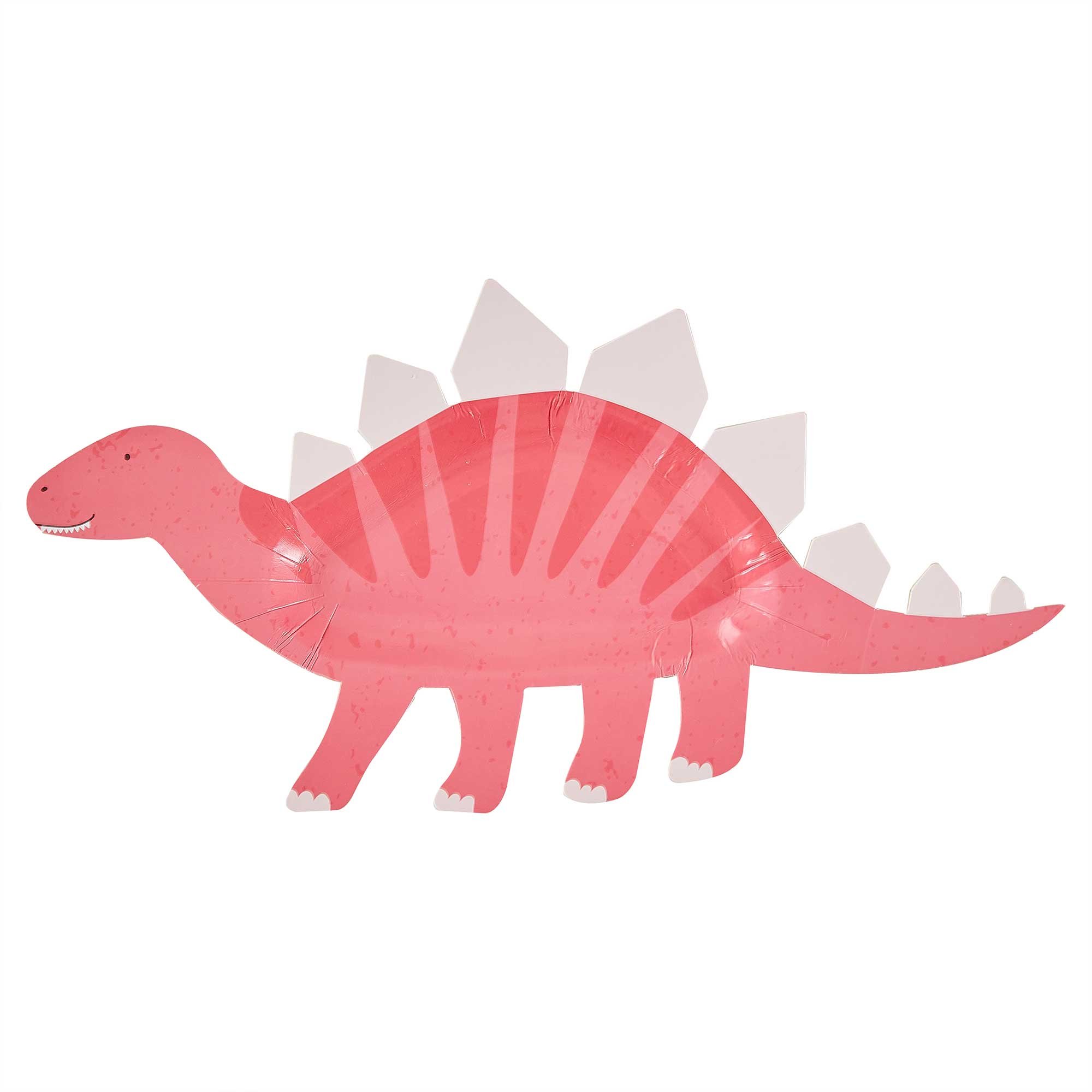 Dino Pink Paper Plates Dinosaur