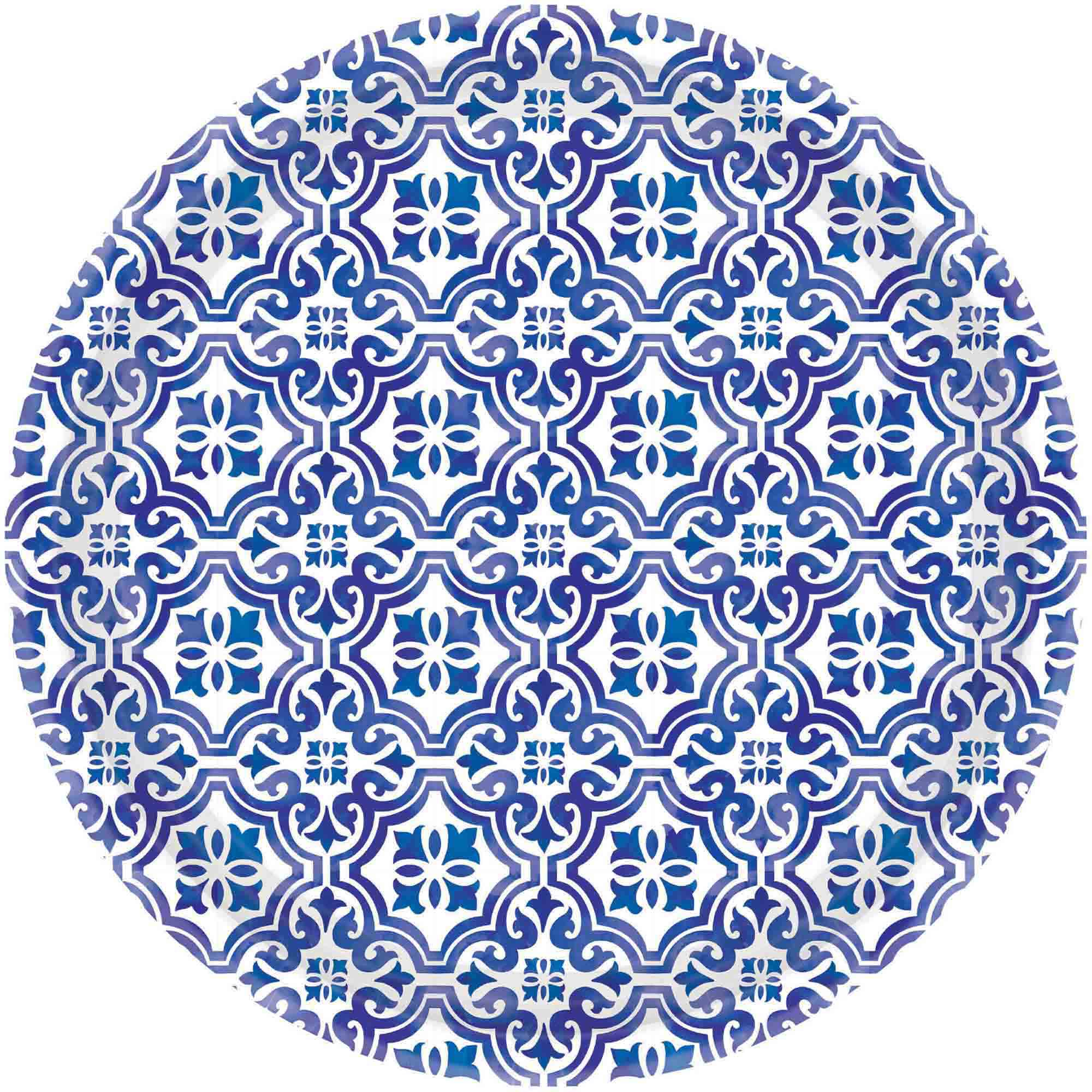 Mediterranean 17cm Paper Plate NPC 8Pk