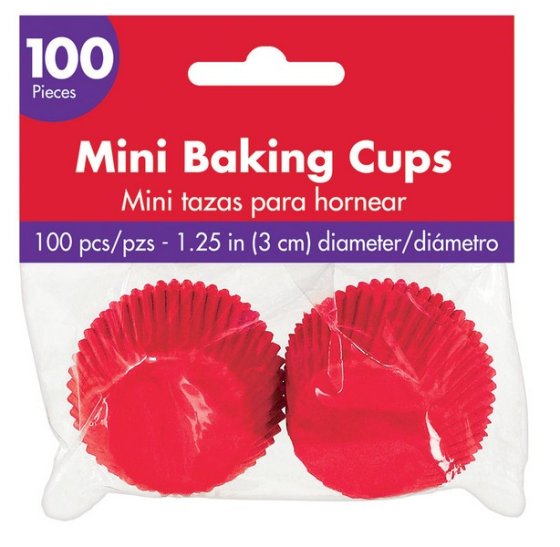 Mini Cupcake Cases Apple Red