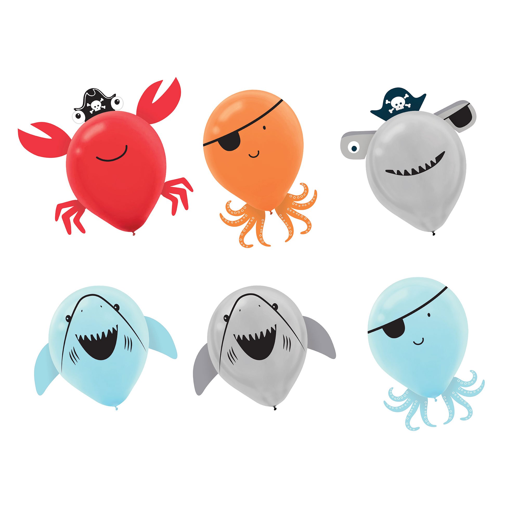 Ahoy Birthday 30cm Latex Balloons Decorating Kit