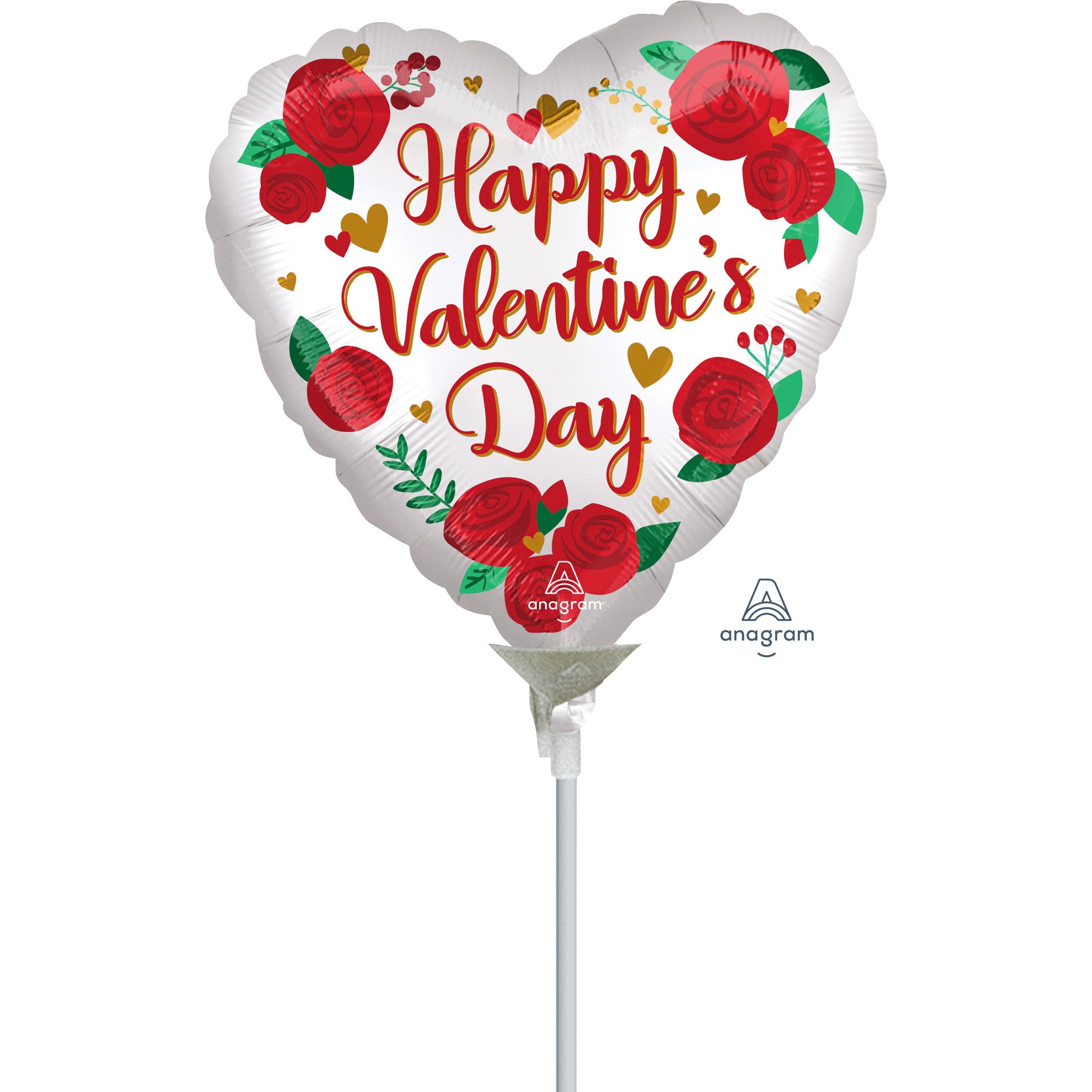 10cm Happy Valentine's Day Satin Infused Roses A10