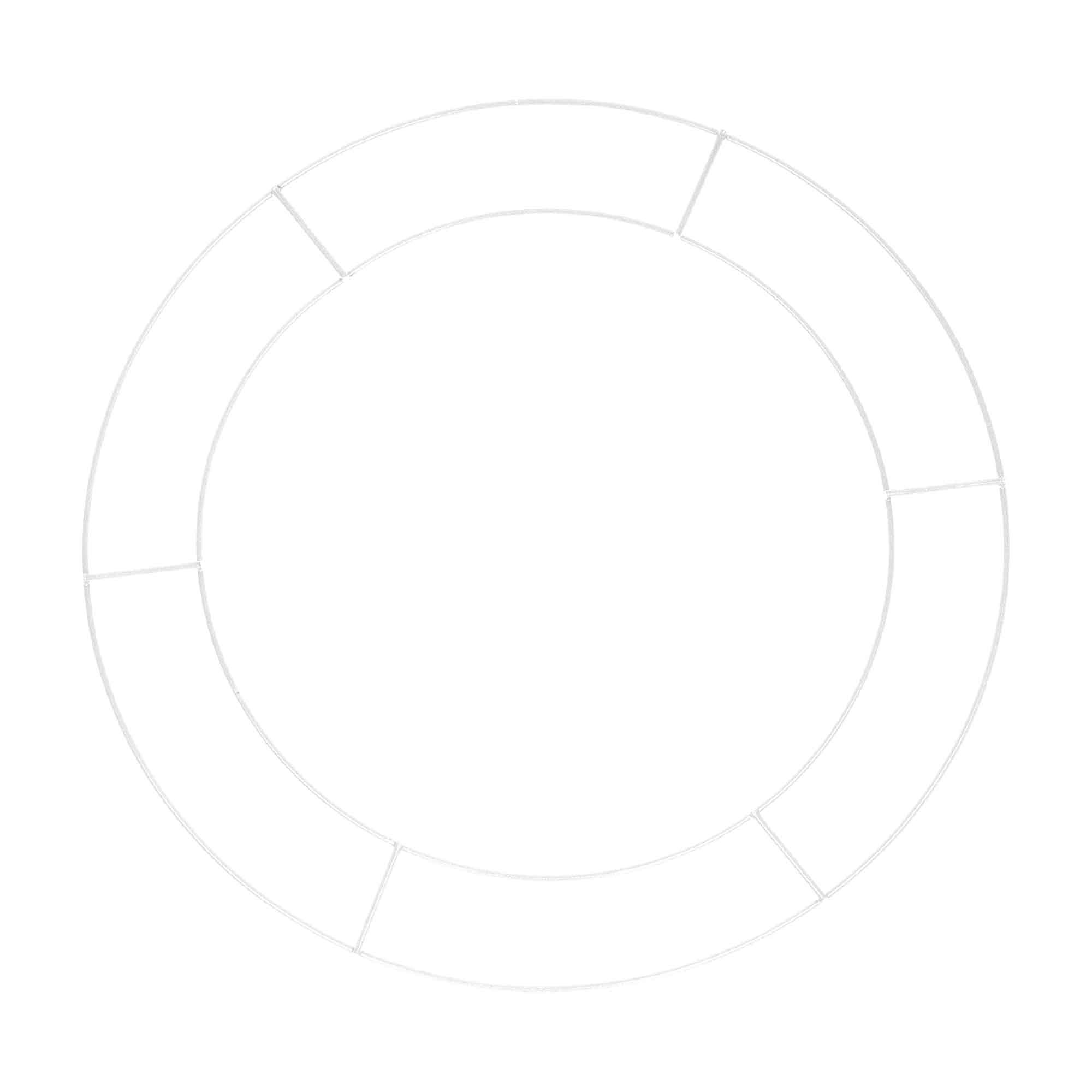 White Metal Hanging Hoop Frame 1pk