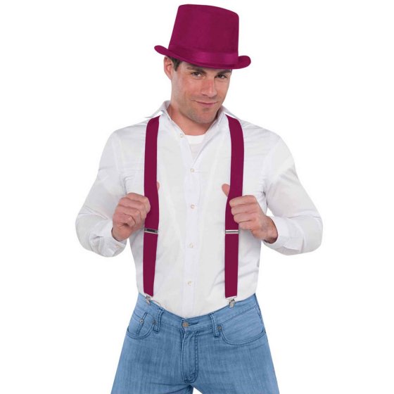 Suspenders - Burgundy