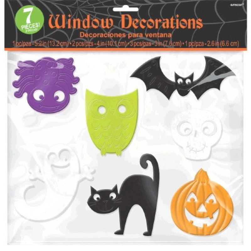  Description Halloween Window Gel Clings Silicone Amscan Asia Pacific