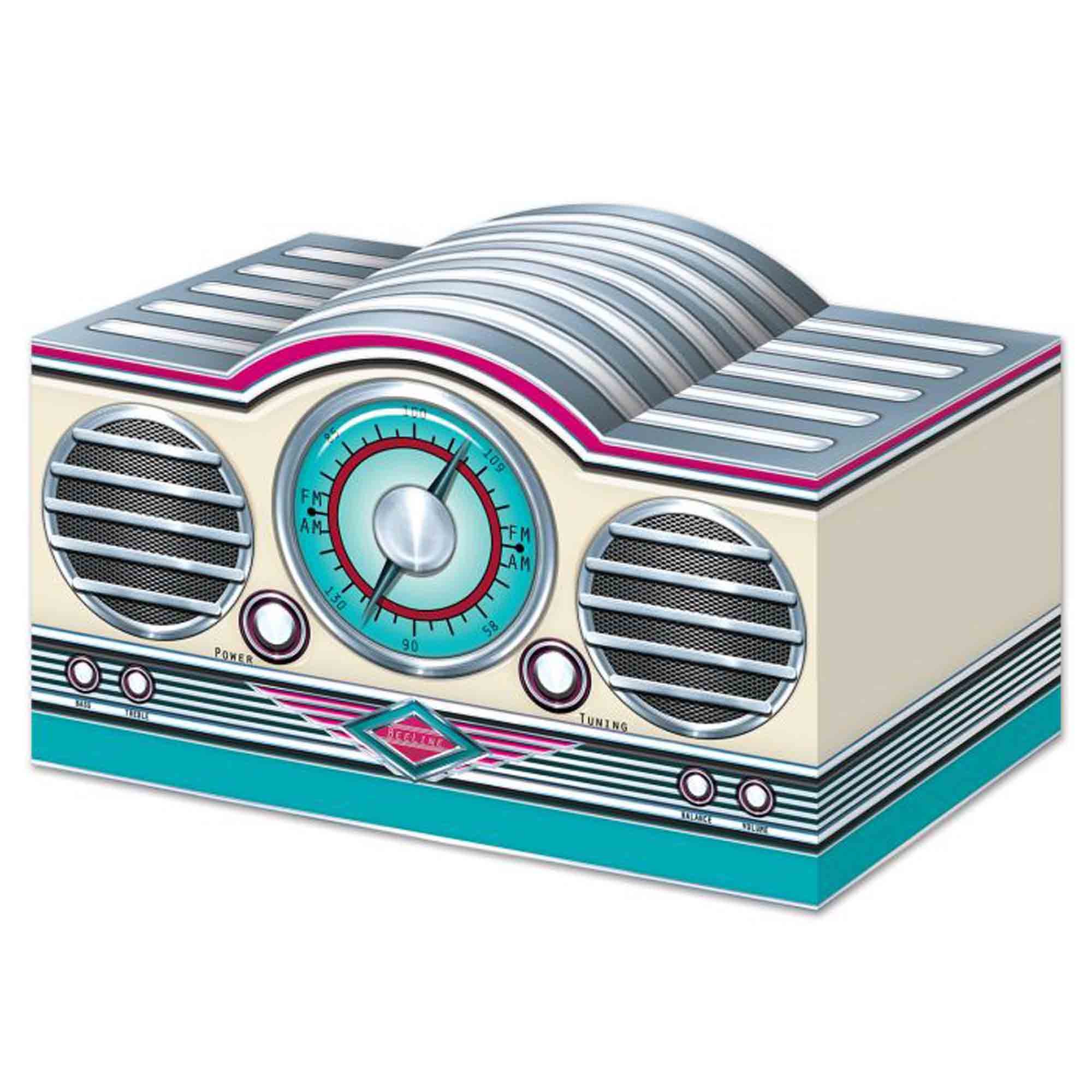 Beistle 50's 3D Rock & Roll Radio Centrepiece