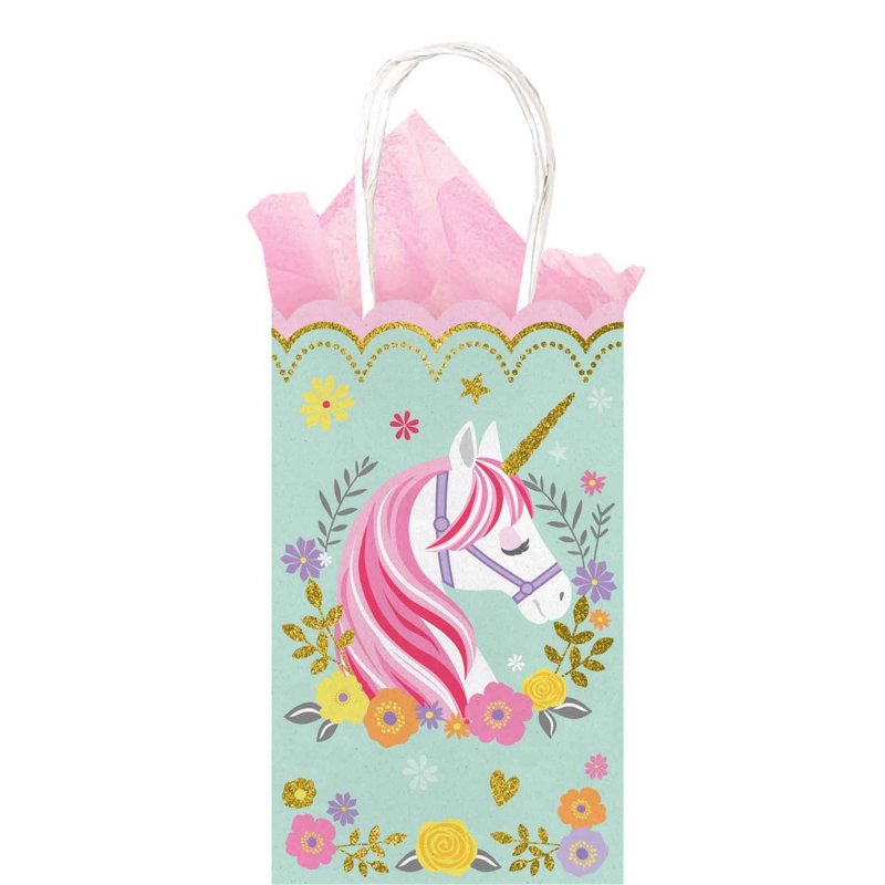 Magical Unicorn Glitter Small Treat Bag Amscan Asia Pacific