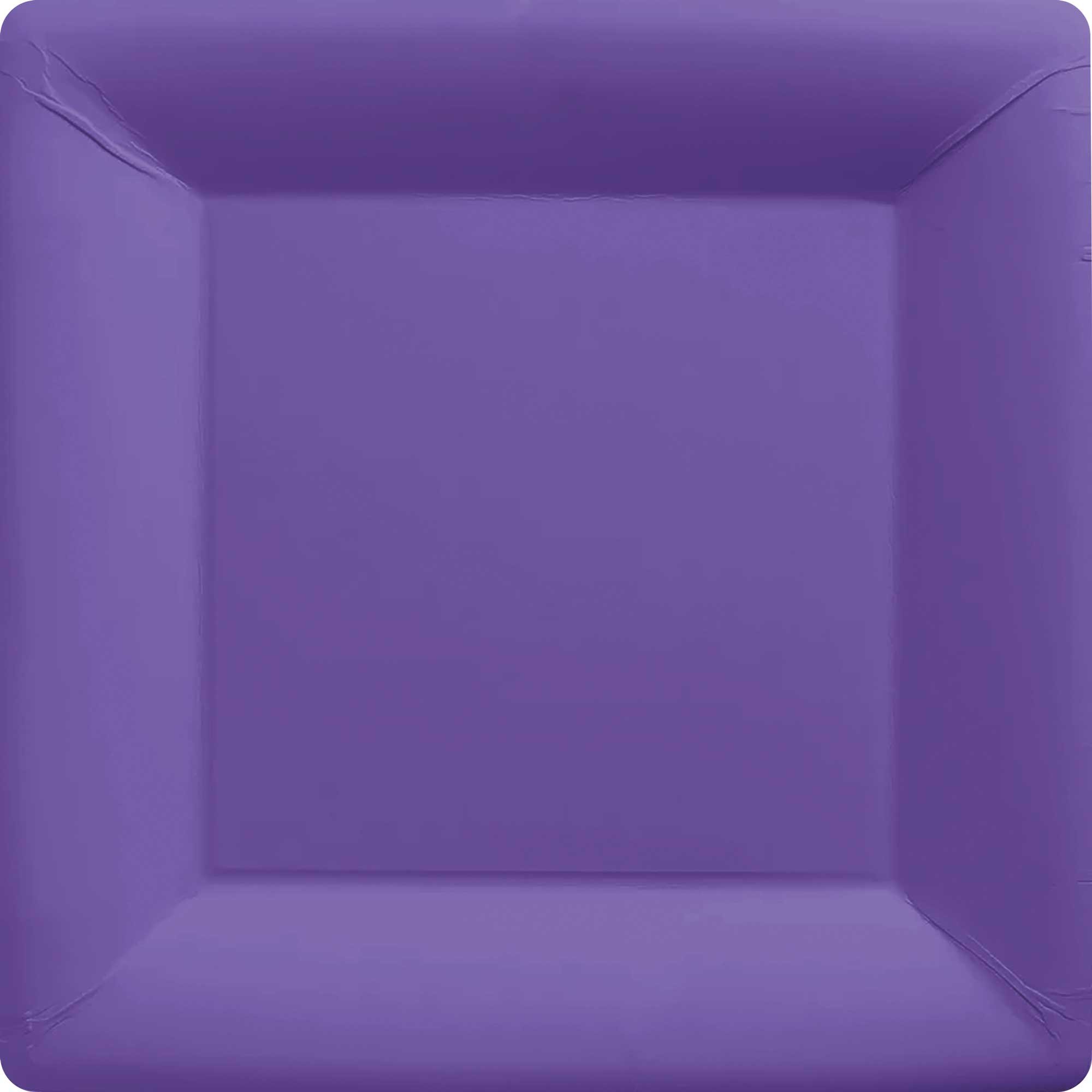 Paper Plates 17cm Square 20CT - New Purple NPC