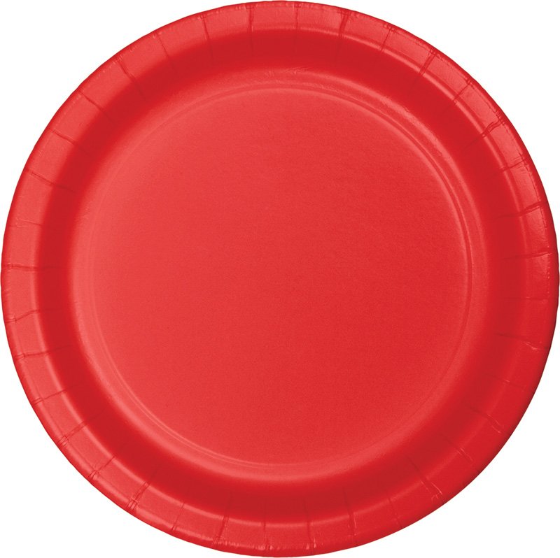 Classic Red Dinner Plates Paper 23cm NPC