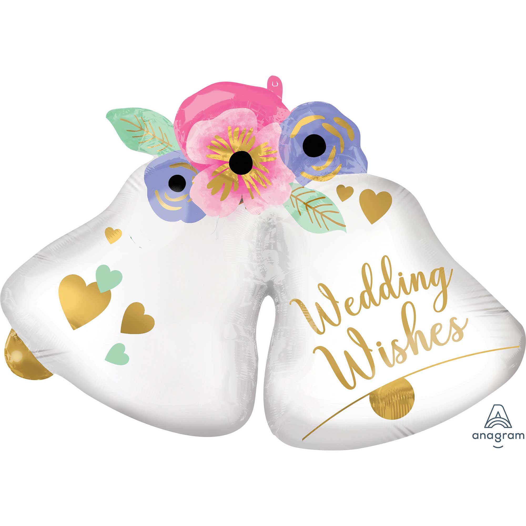 SuperShape XL Wedding Wishes Bells P35