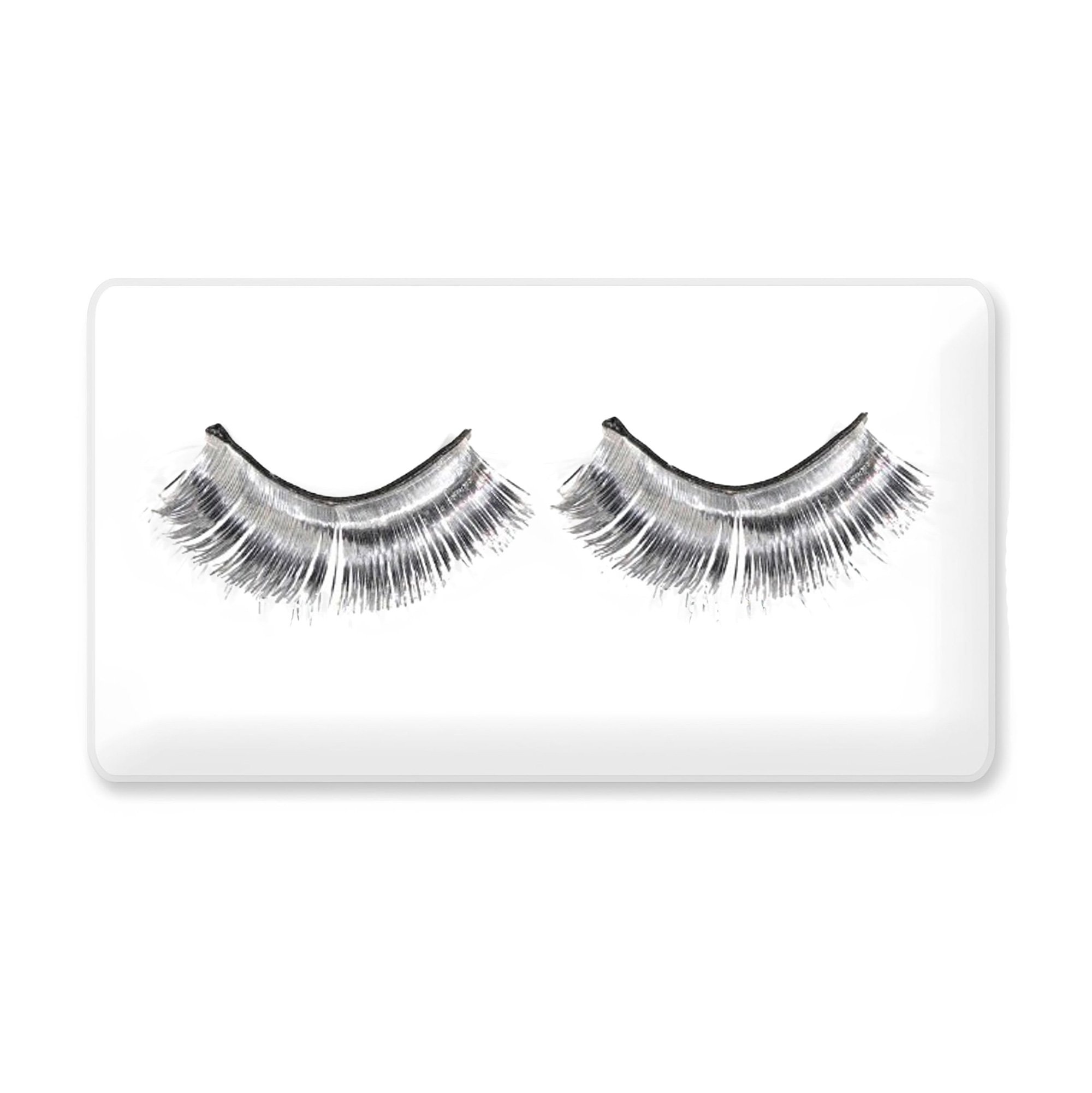 Team Spirit Tinsel Eyelashes Silver 14+