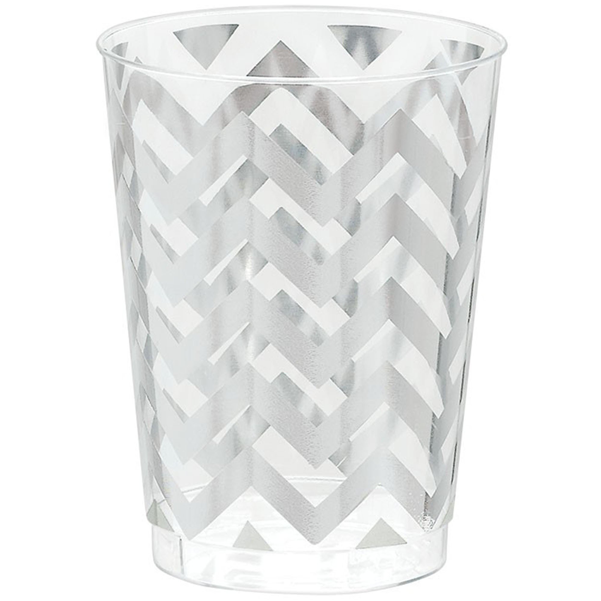 Premium Chevron Silver 295ml Tumbler