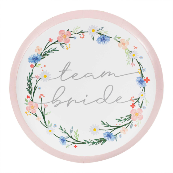 Boho Bride 25cm Paper Plates