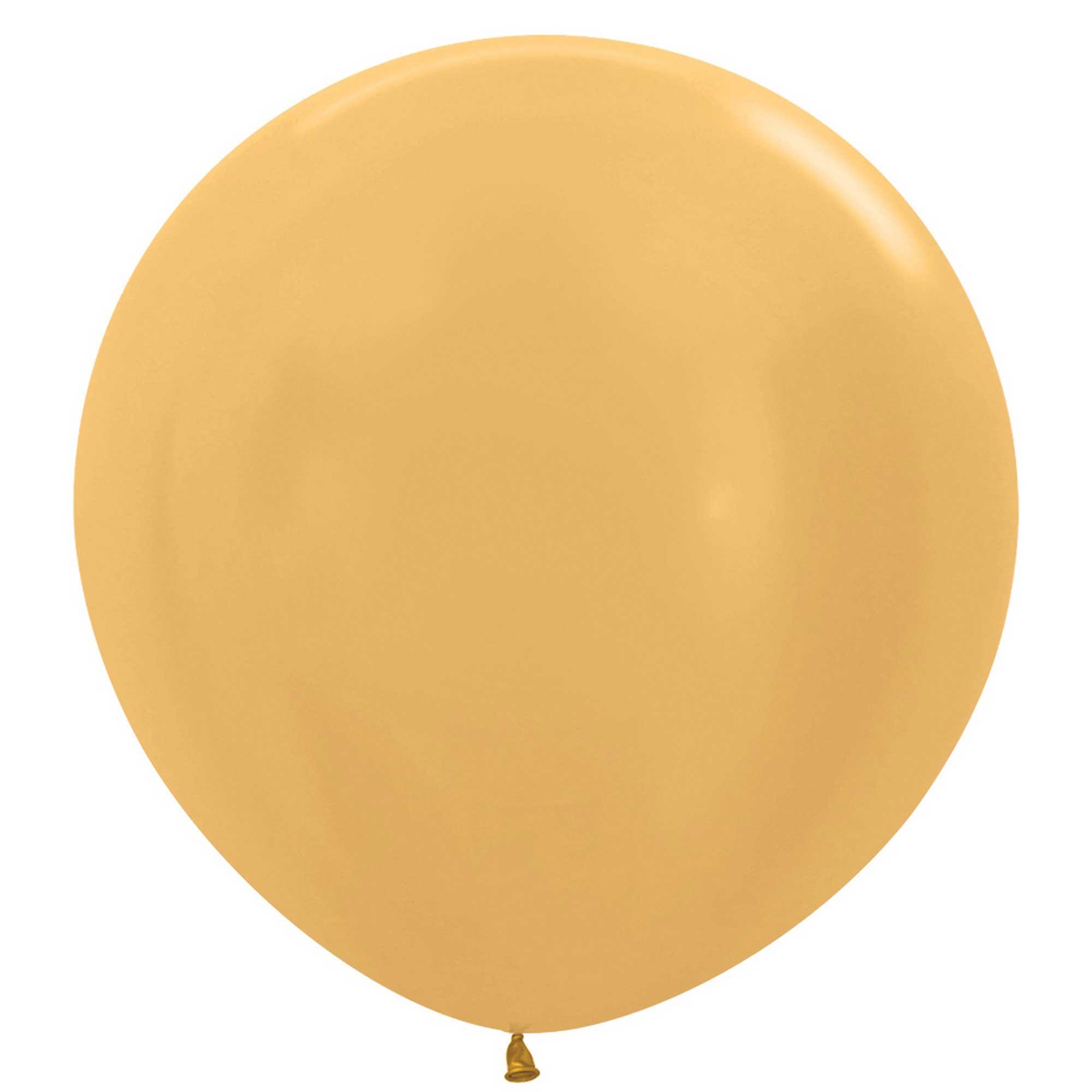 Sempertex 60cm Metallic Gold Latex Balloons 570, 3PK