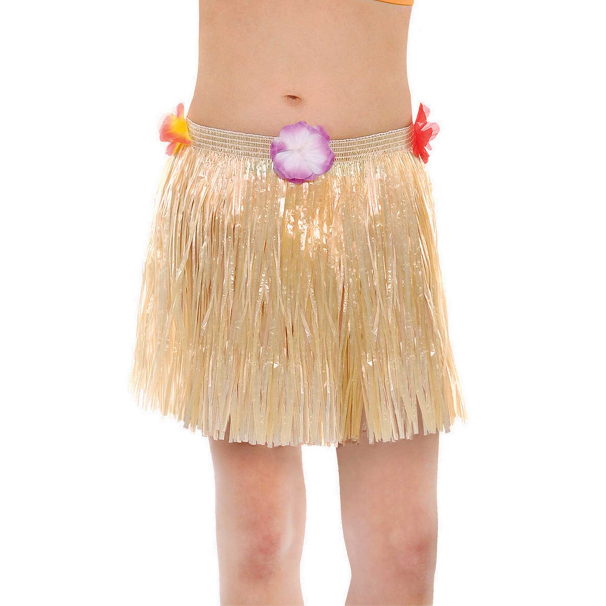 Hawaiian Hula Skirt Natural - Kids