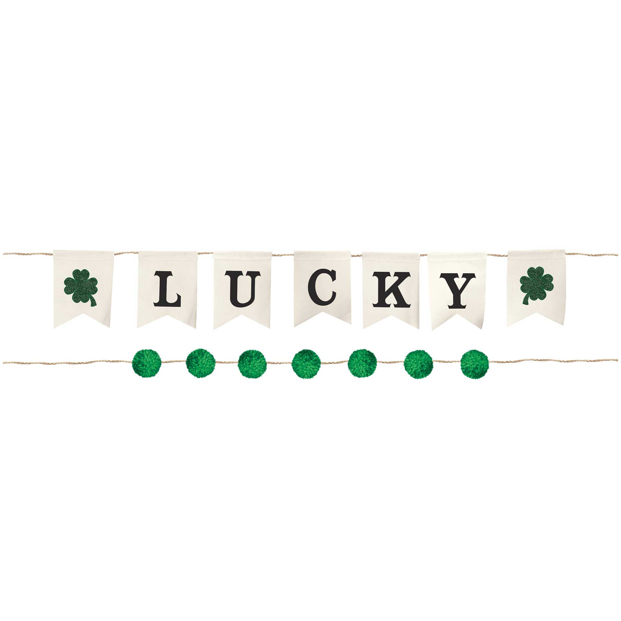 St Patrick's Day Burlap Banner