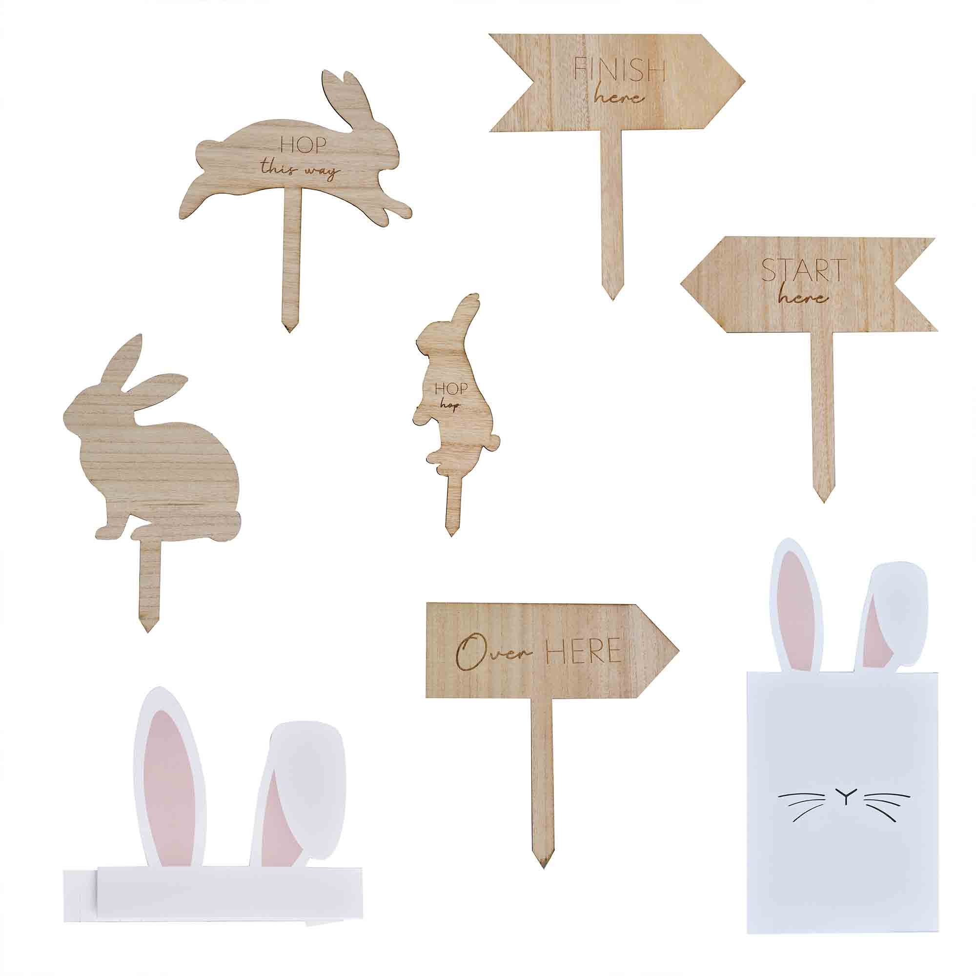 Hey Bunny Wooden Easter Egg Hunt Kit