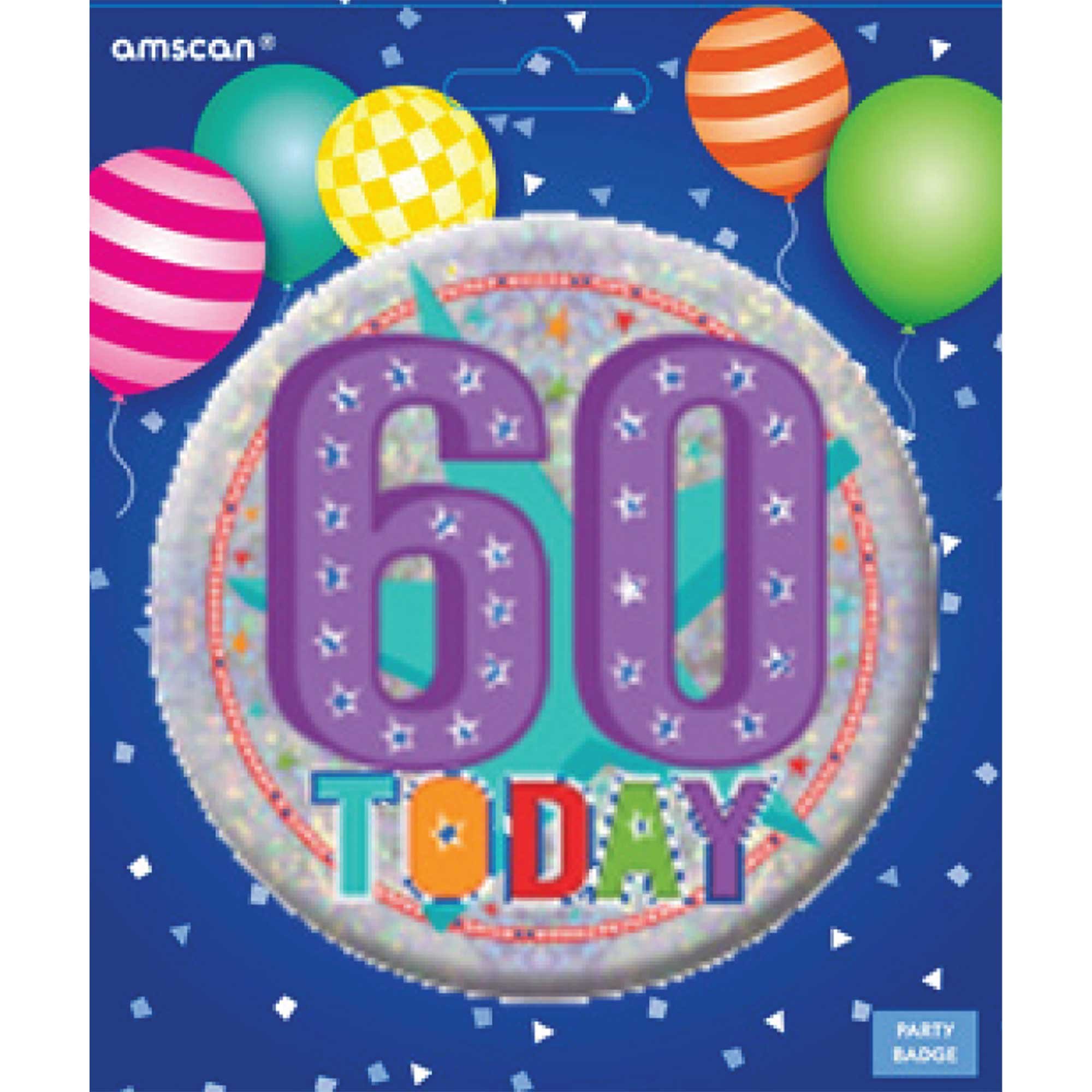 Badge Large Happy 60th Birthday