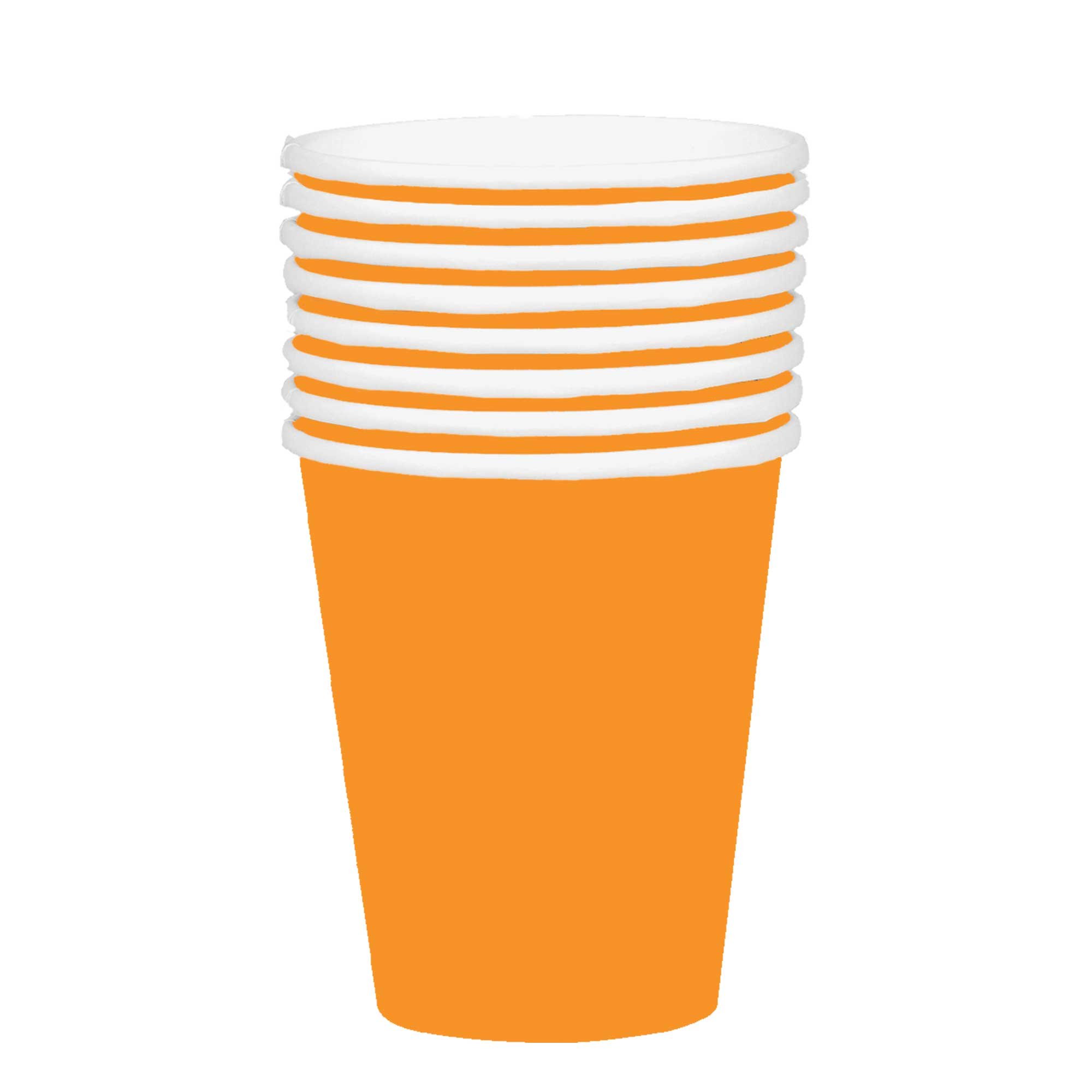 354ml Paper Cups 20 Pack- Orange HC