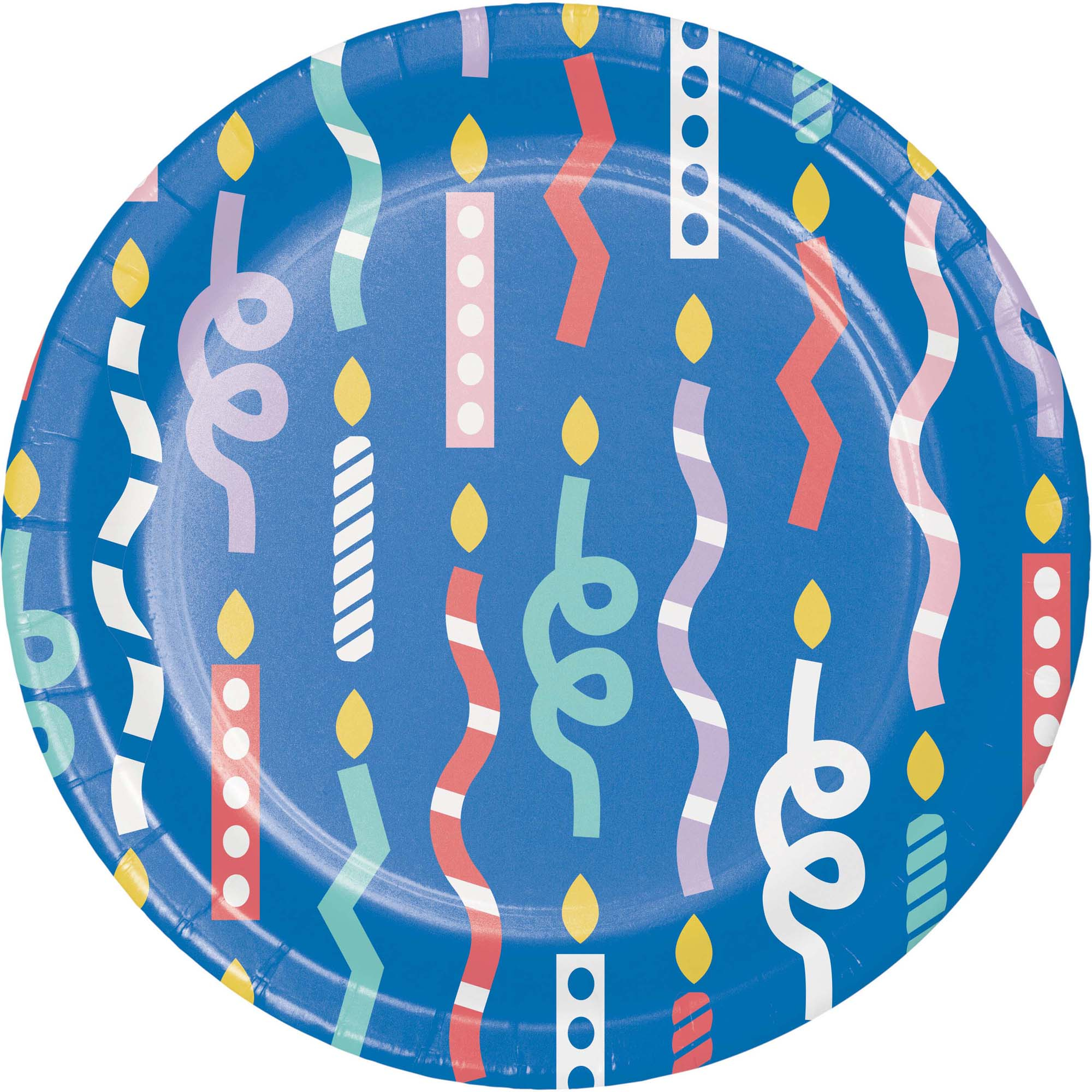 Party Patterns 18cm Round Paper Plates NPC