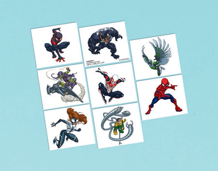 Spider-Man Webbed Wonder Tattoo Favors