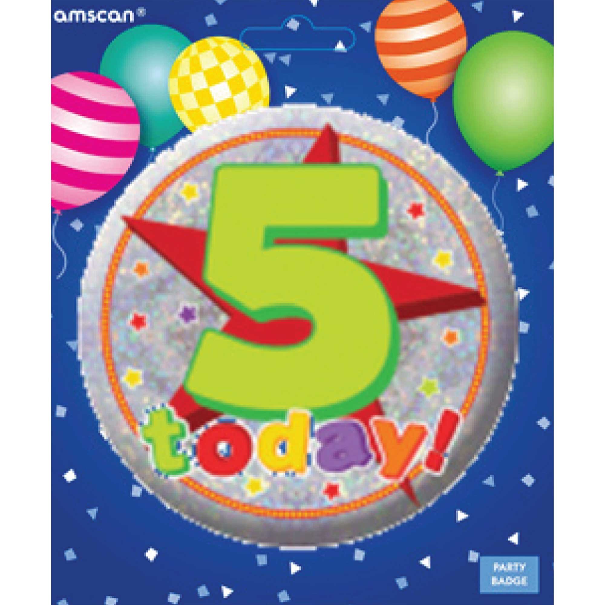 Badge Happy 5th Birthday