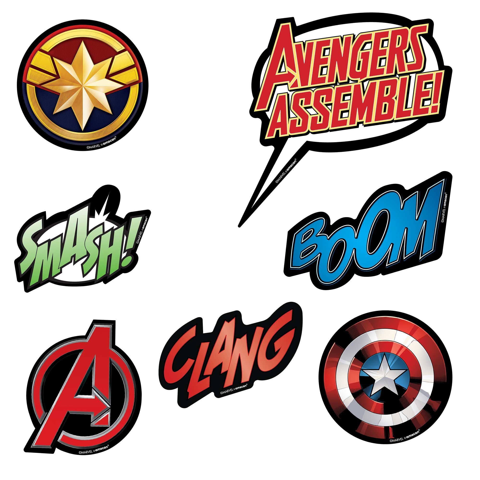 Marvel Avengers Powers Unite Vinyl Cutout Decorations