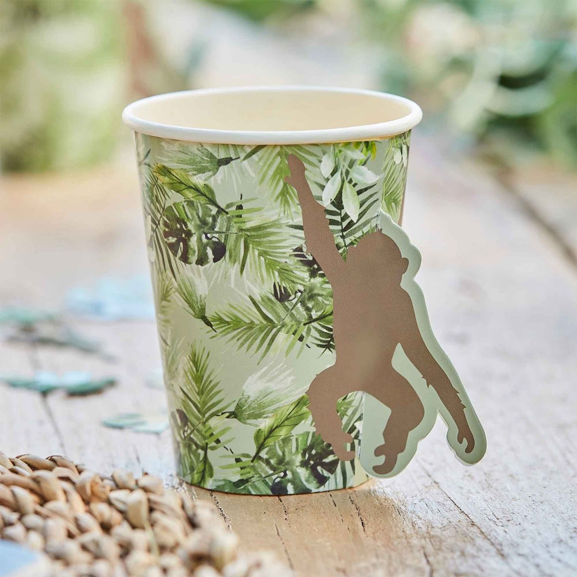 Wild Jungle Pop Out Monkey Cups