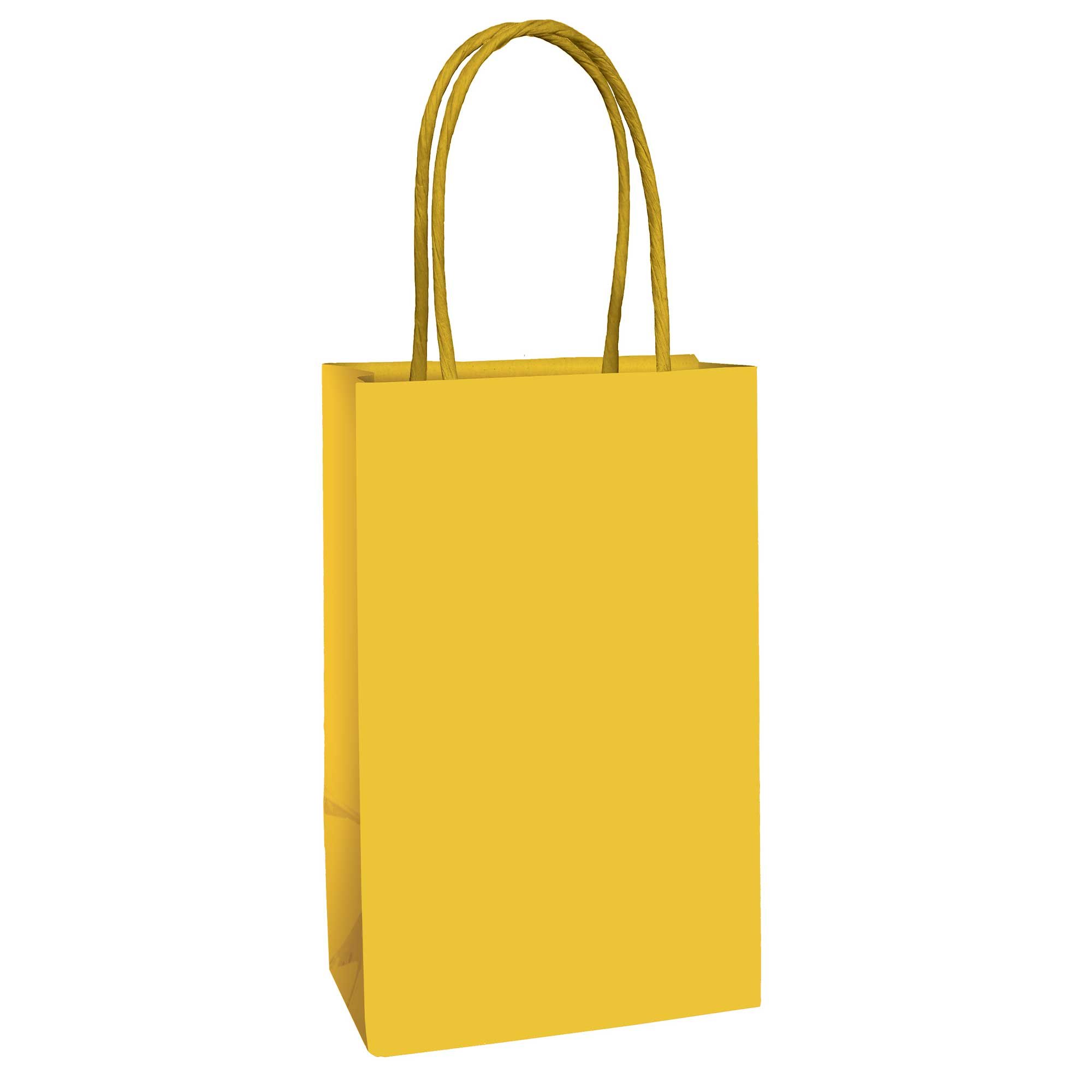 Paper Kraft Bag Sunshine Yellow